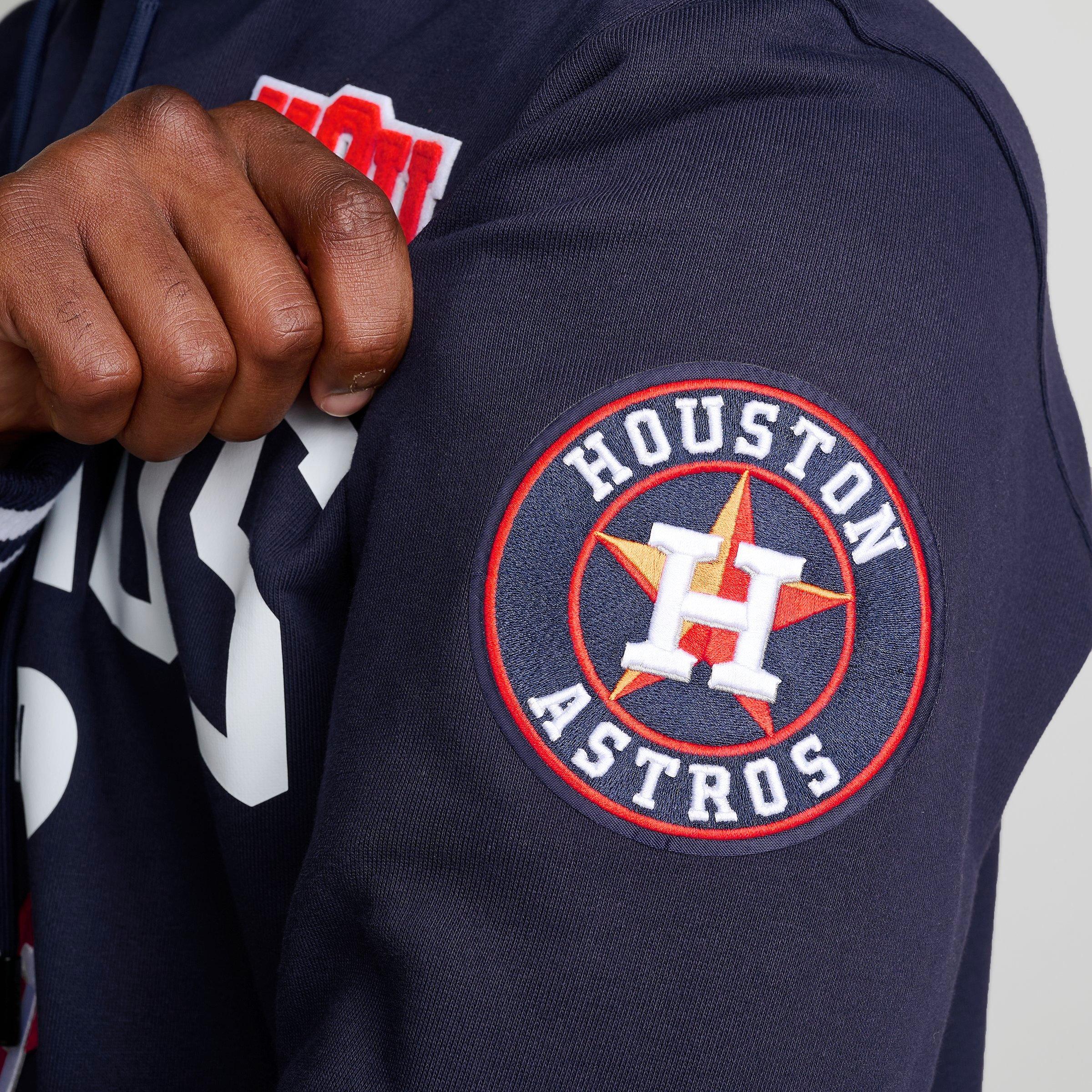 Men's Pro Standard Houston Astros MLB Letterman Fleece Pullover Hoodie