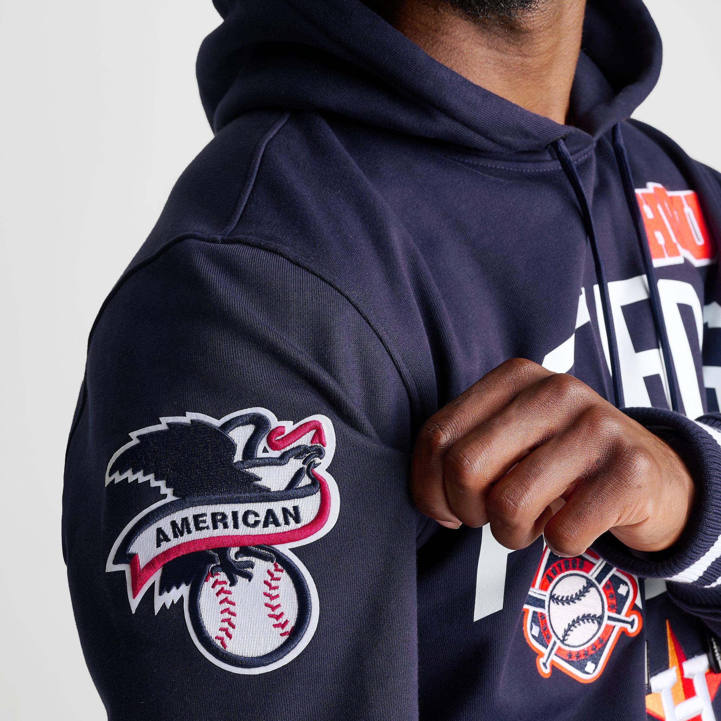 Men's Pro Standard Houston Astros MLB Letterman Fleece Pullover Hoodie