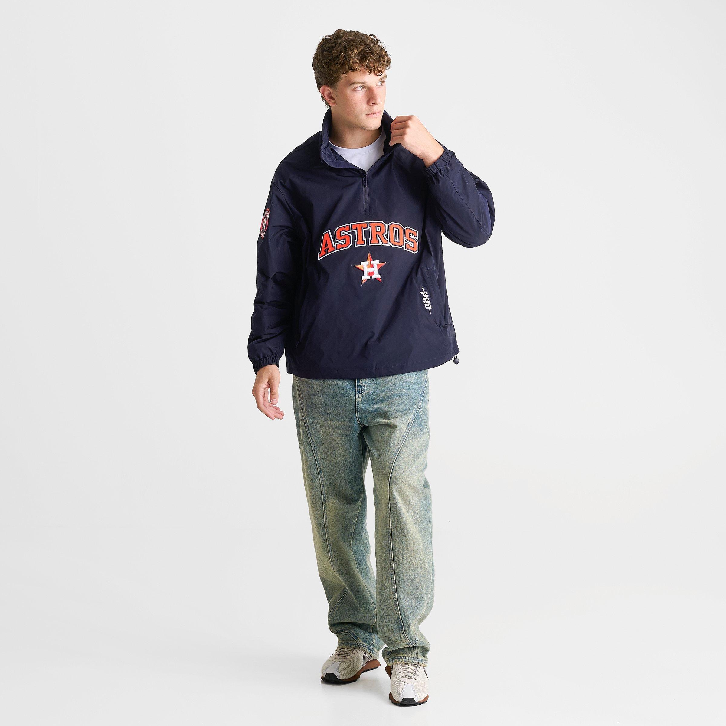 Men's Pro Standard Houston Astros MLB Pre Game Quarter-Zip Jacket