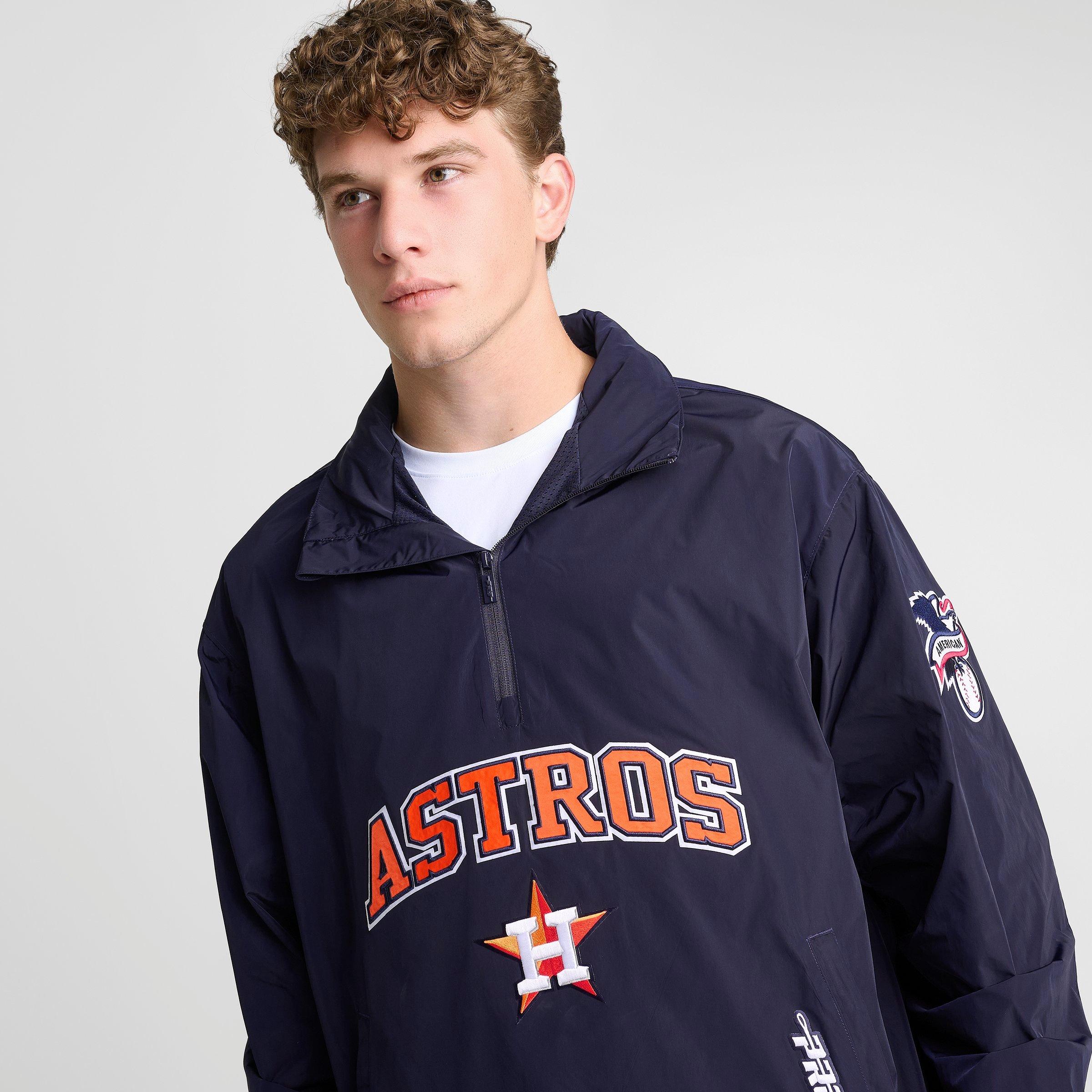Men's Pro Standard Houston Astros MLB Pre Game Quarter-Zip Jacket