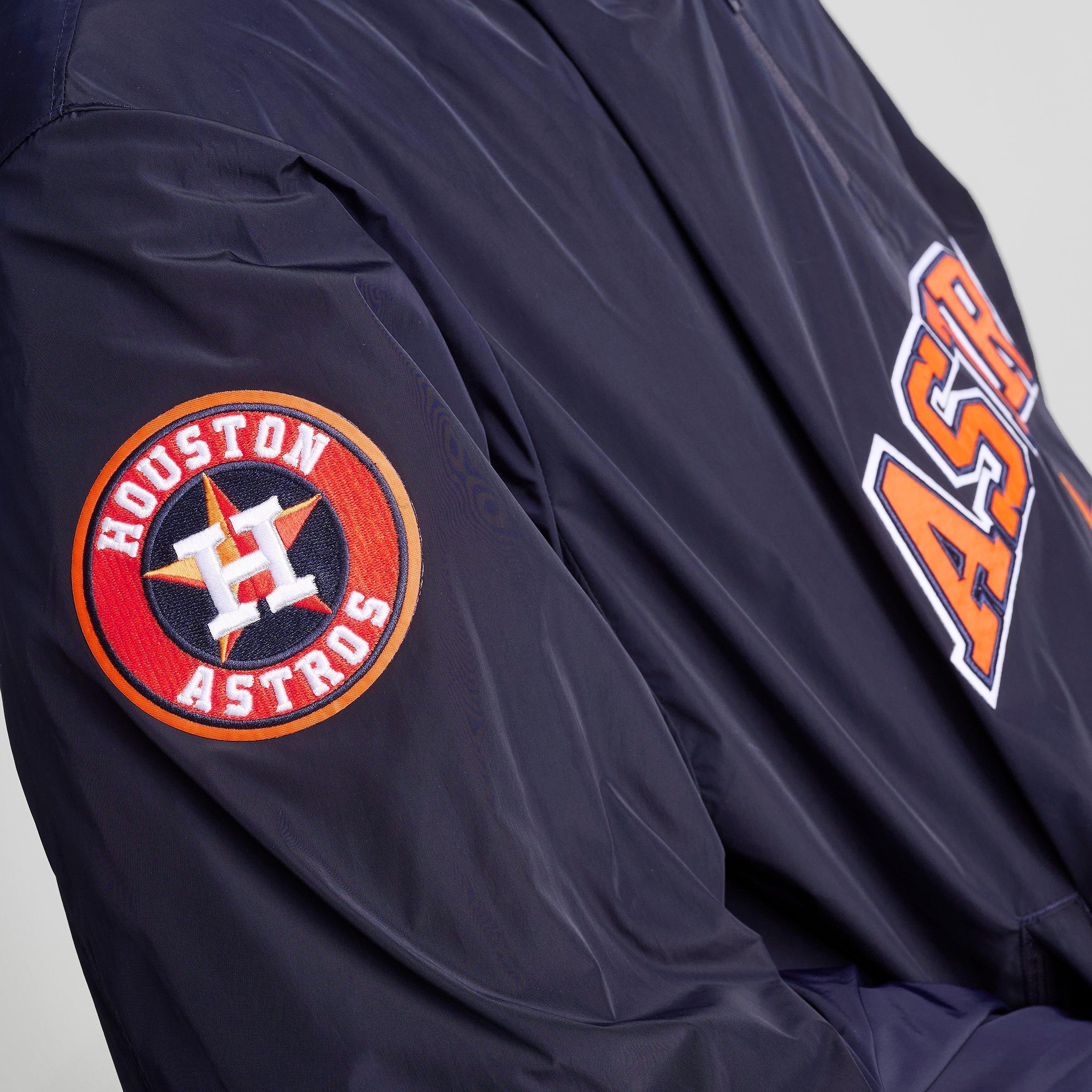 Men's Pro Standard Houston Astros MLB Pre Game Quarter-Zip Jacket