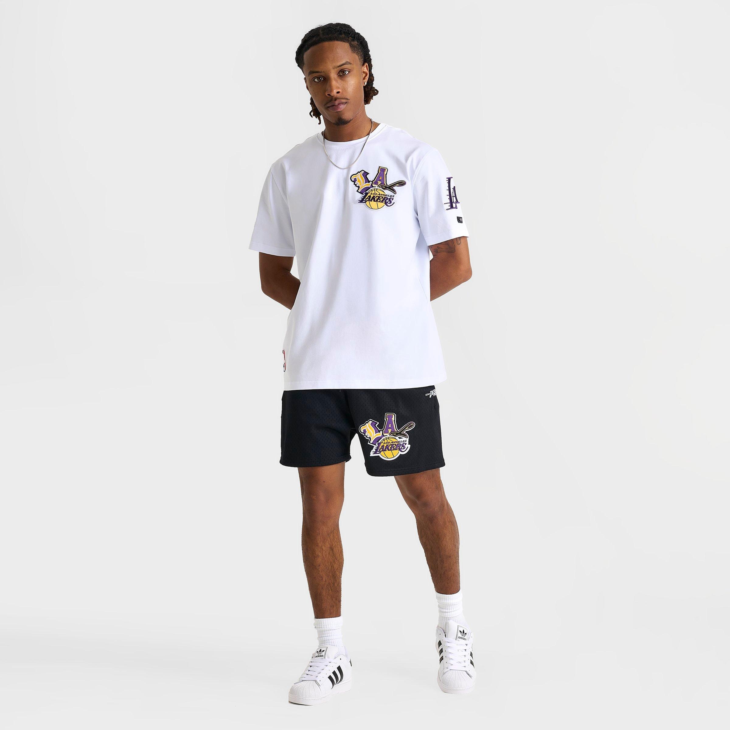 Men's Pro Standard Los Angeles Lakers NBA City Ransom Mesh Shorts