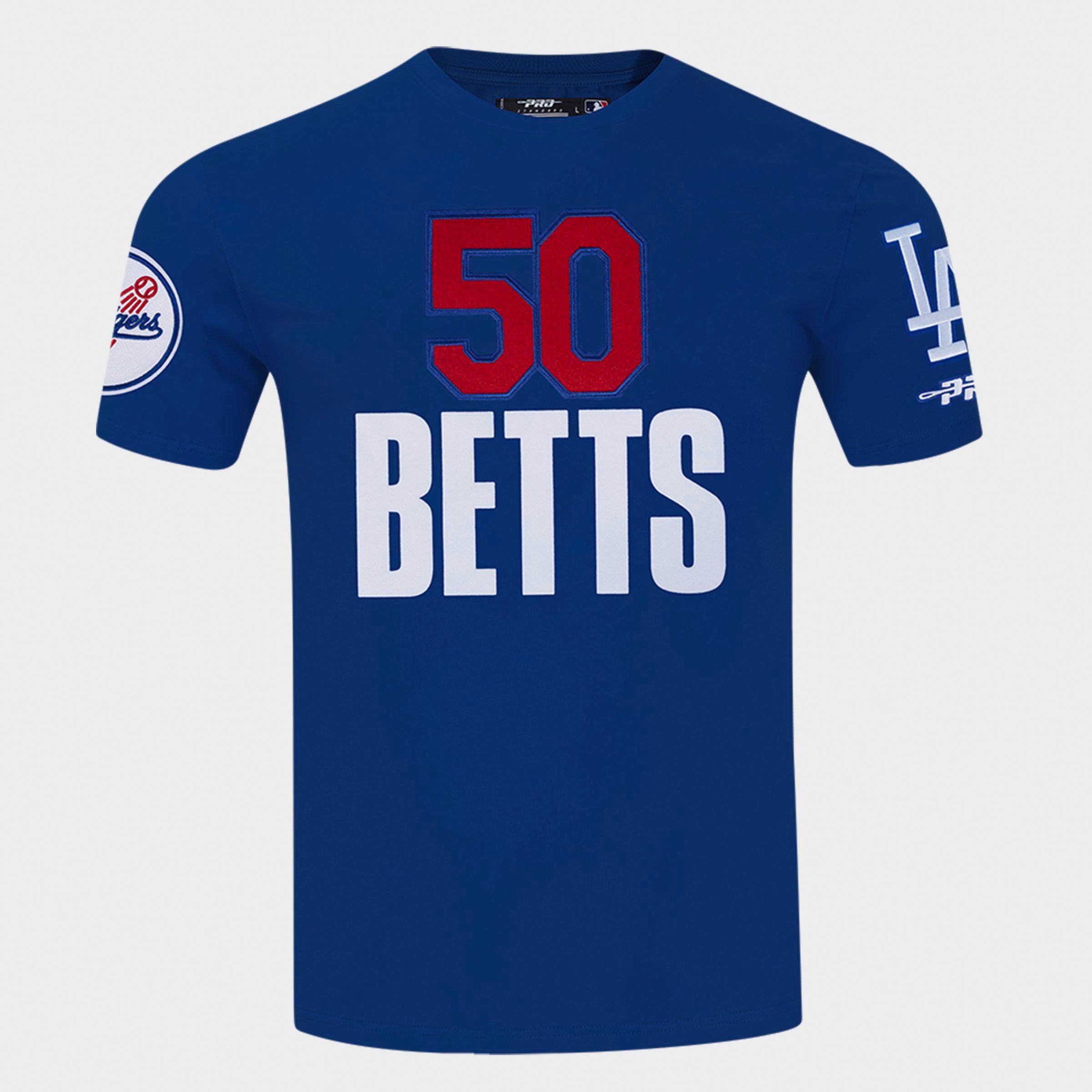 Men's Pro Standard Mookie Betts Los Angeles Dodgers MLB Name and Number T-Shirt