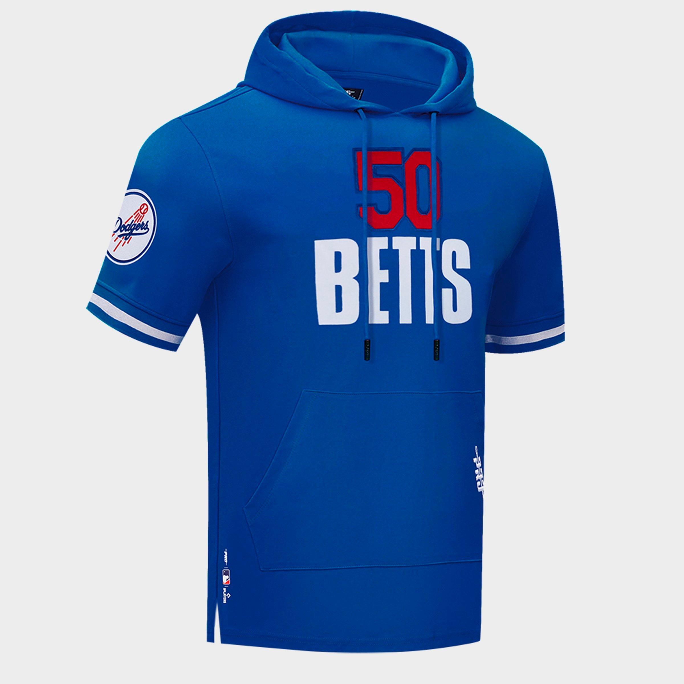 Men's Pro Standard Mookie Betts Los Angeles Dodgers MLB Classic Short-Sleeve Hoodie