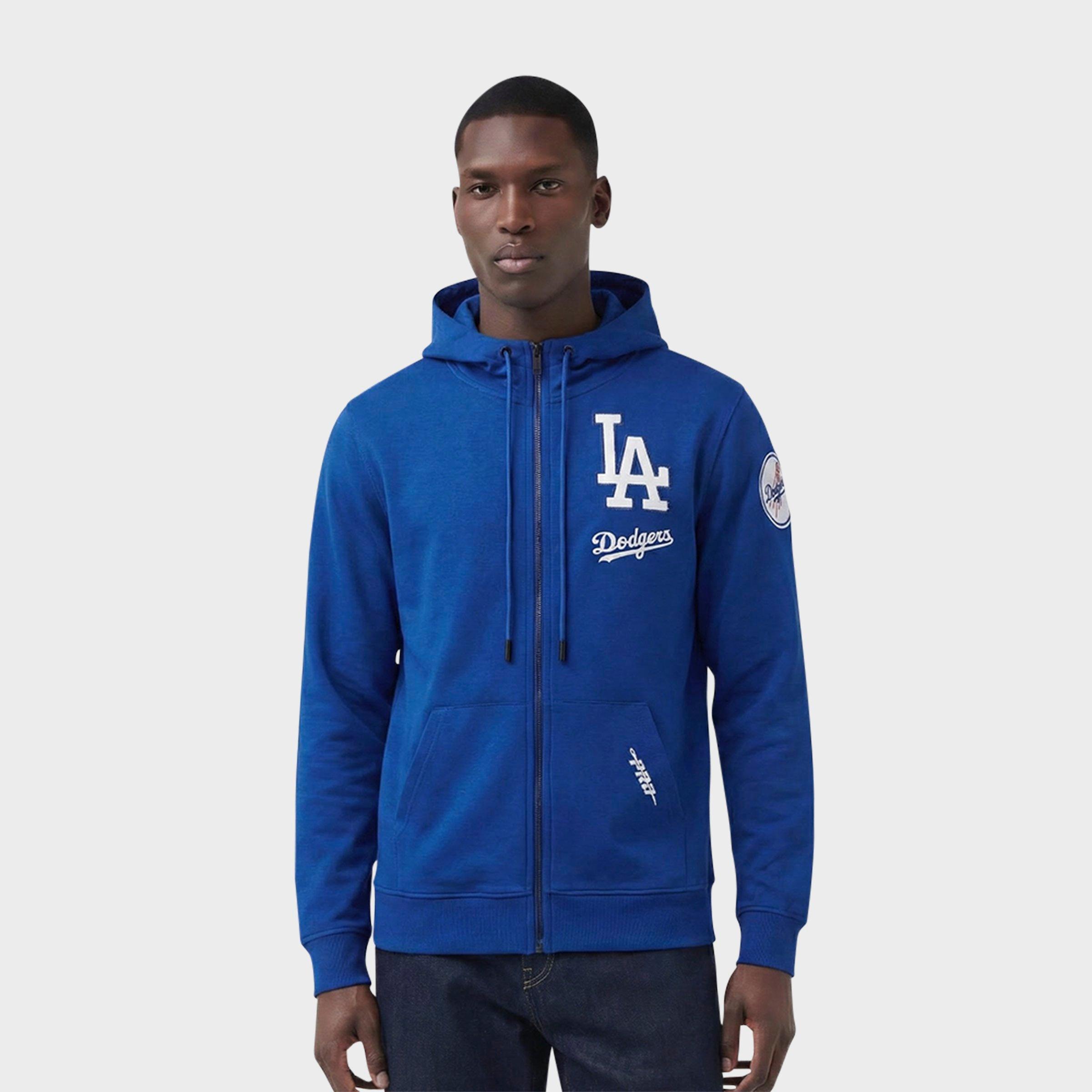 Men's Pro Standard Los Angeles Dodgers MLB Classic Chenille Full-Zip Hoodie