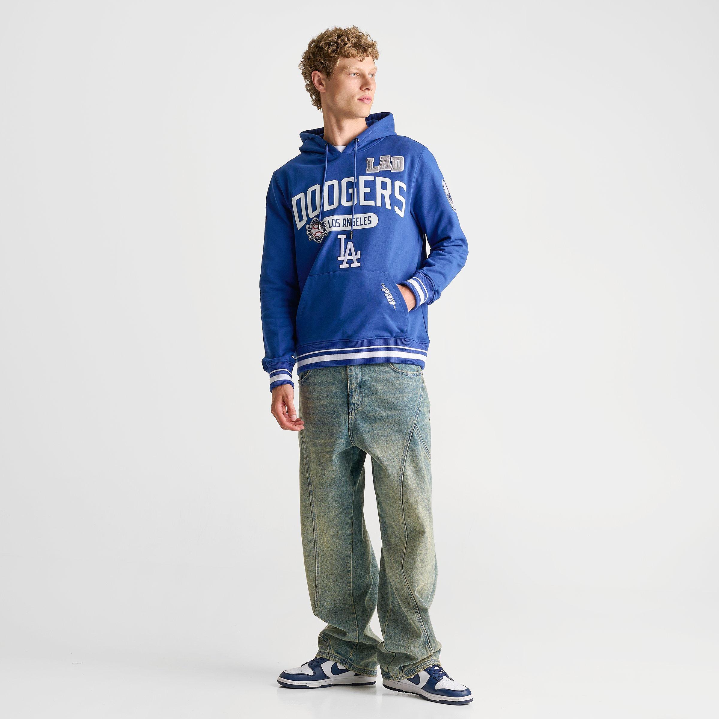 Men's Pro Standard Los Angeles Dodgers MLB Letterman Fleece Pullover Hoodie