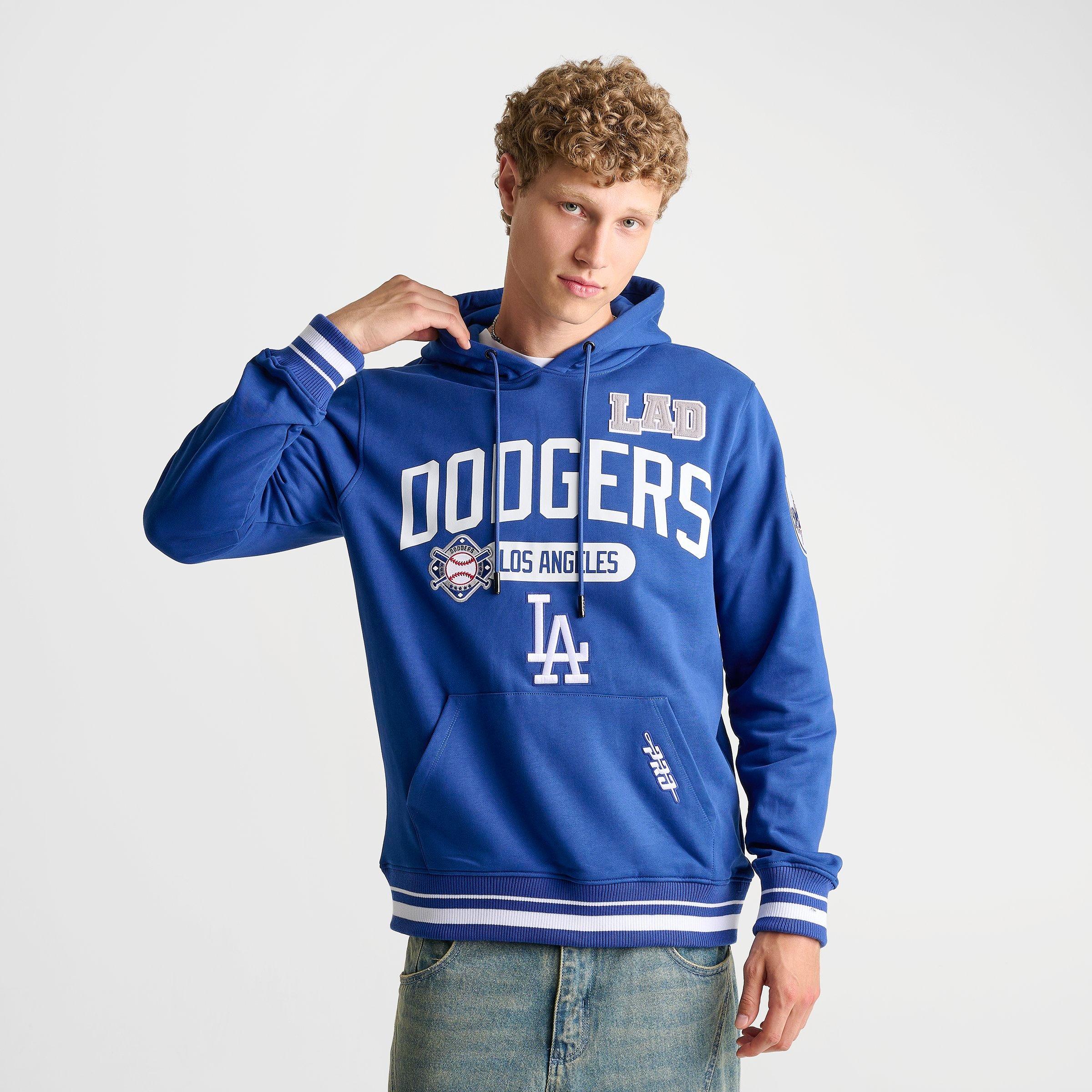 Men's Pro Standard Los Angeles Dodgers MLB Letterman Fleece Pullover Hoodie