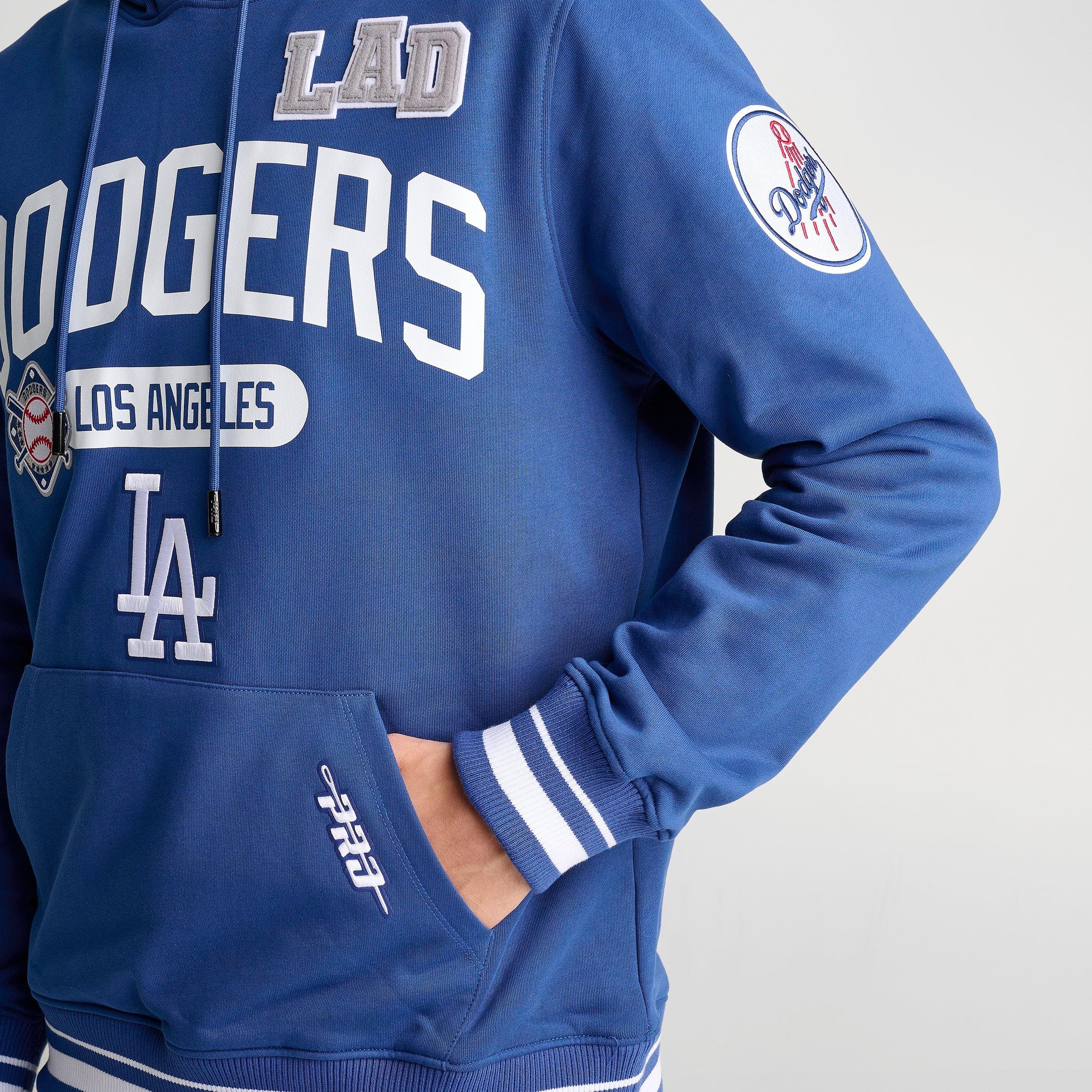 Men's Pro Standard Los Angeles Dodgers MLB Letterman Fleece Pullover Hoodie