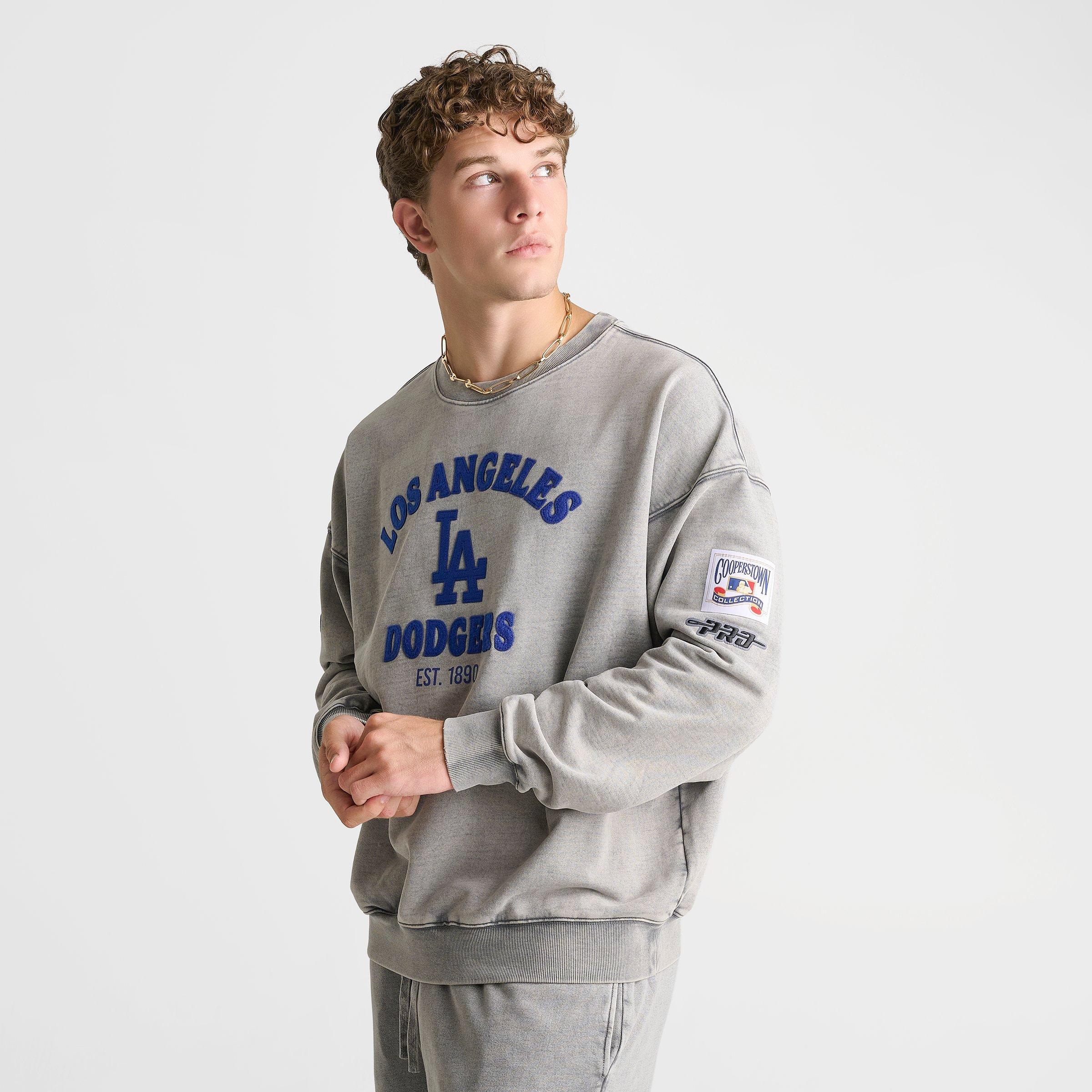 Men's Pro Standard Los Angeles Dodgers MLB First Team Fleece Crewneck Sweatshirt