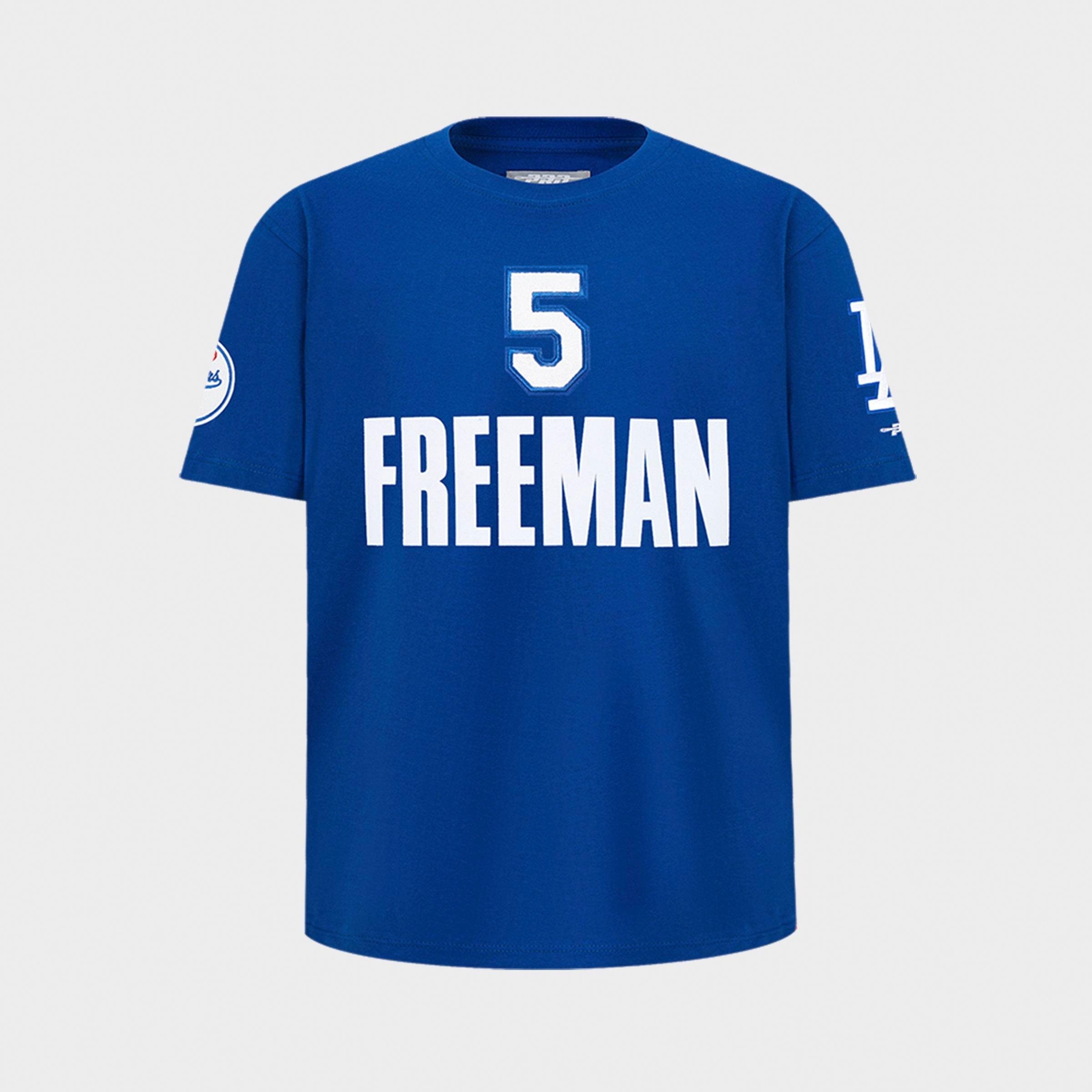 Big Kids' Pro Standard Freddie Freeman #5 Los Angeles Dodgers MLB Name and Number T-Shirt