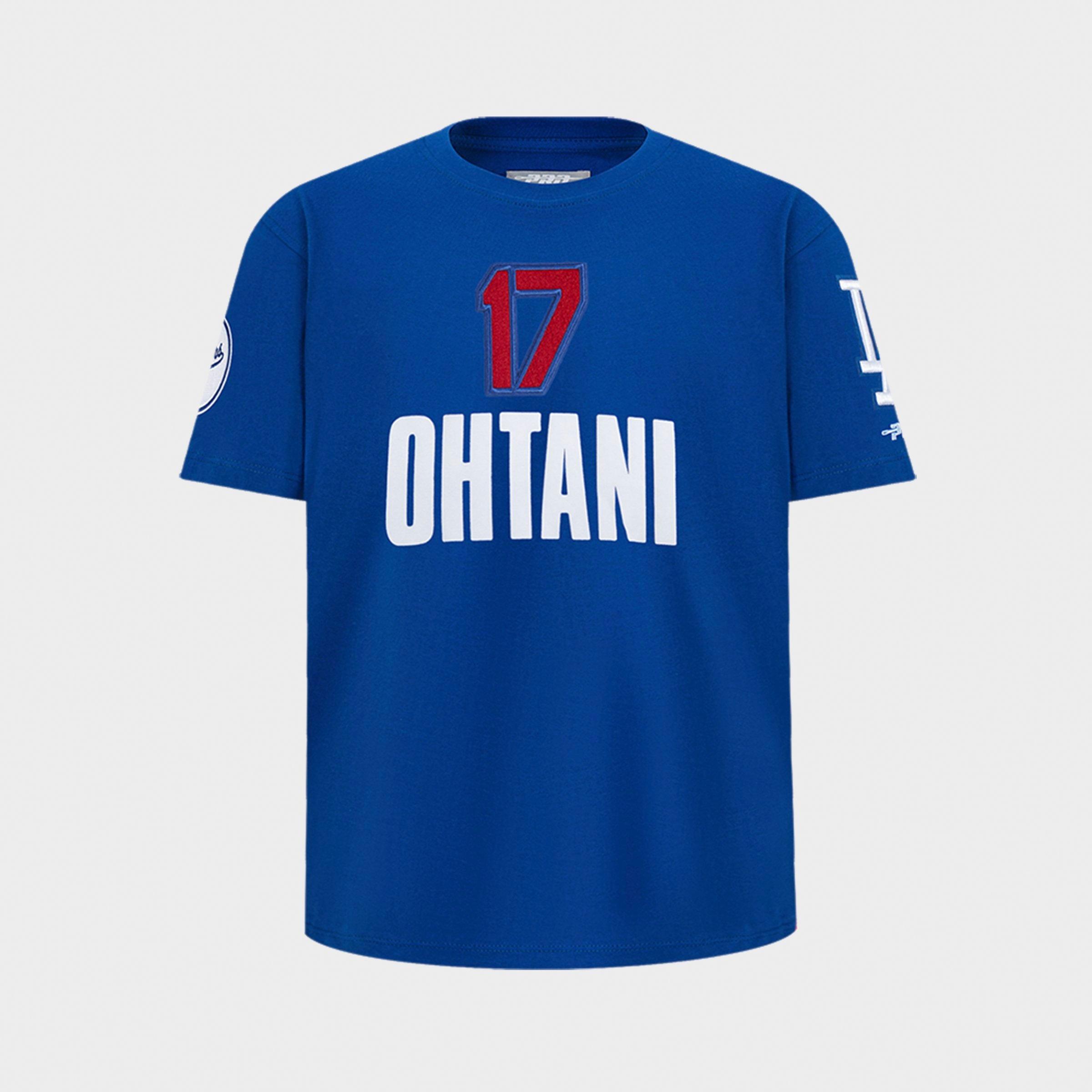 Big Kids' Pro Standard Shohei Ohtani #17 Los Angeles Dodgers MLB Name and Number T-Shirt