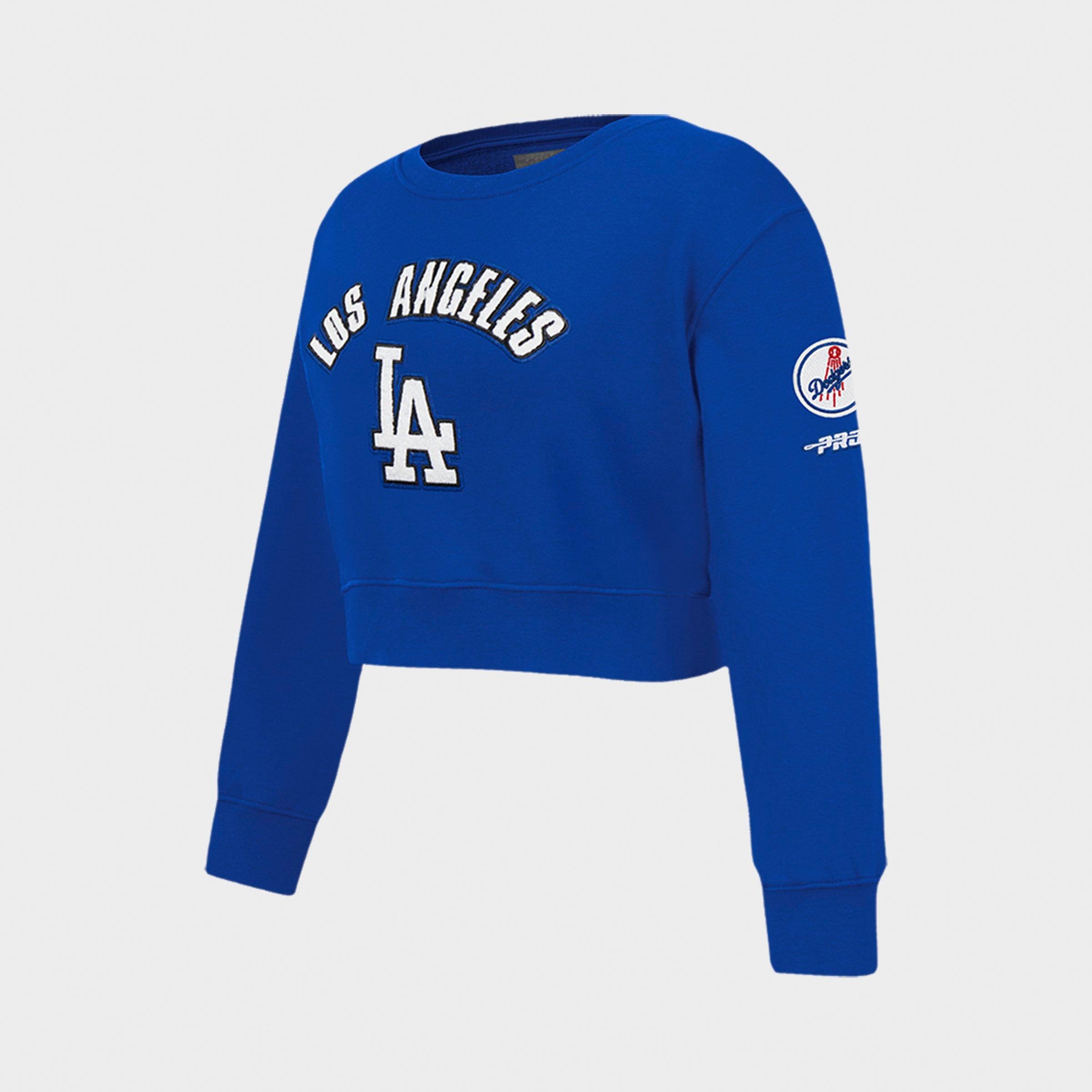 Girls' Big Kids' Pro Standard Los Angeles Dodgers MLB Classic Fleece Crewneck Sweatshirt
