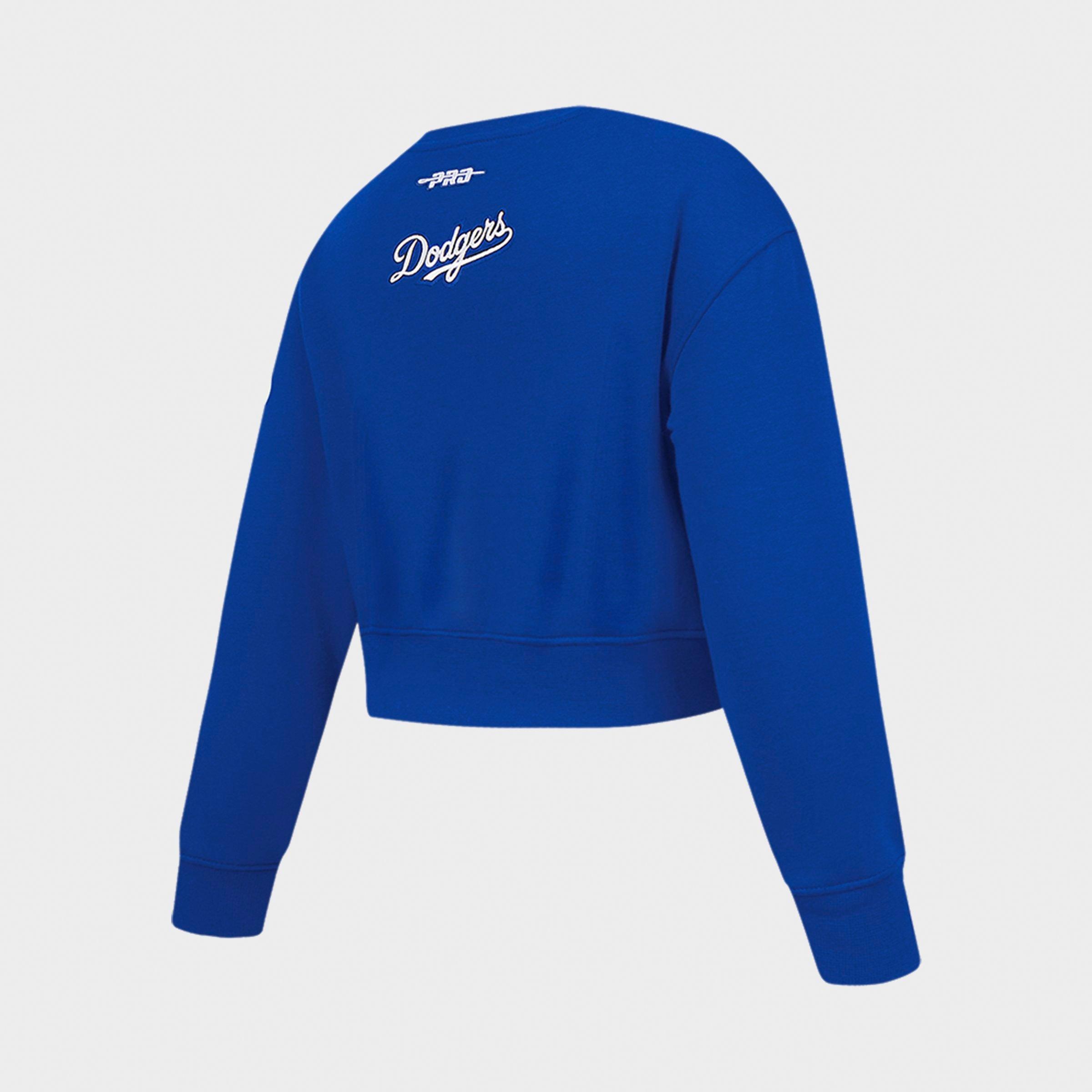 Girls' Big Kids' Pro Standard Los Angeles Dodgers MLB Classic Fleece Crewneck Sweatshirt