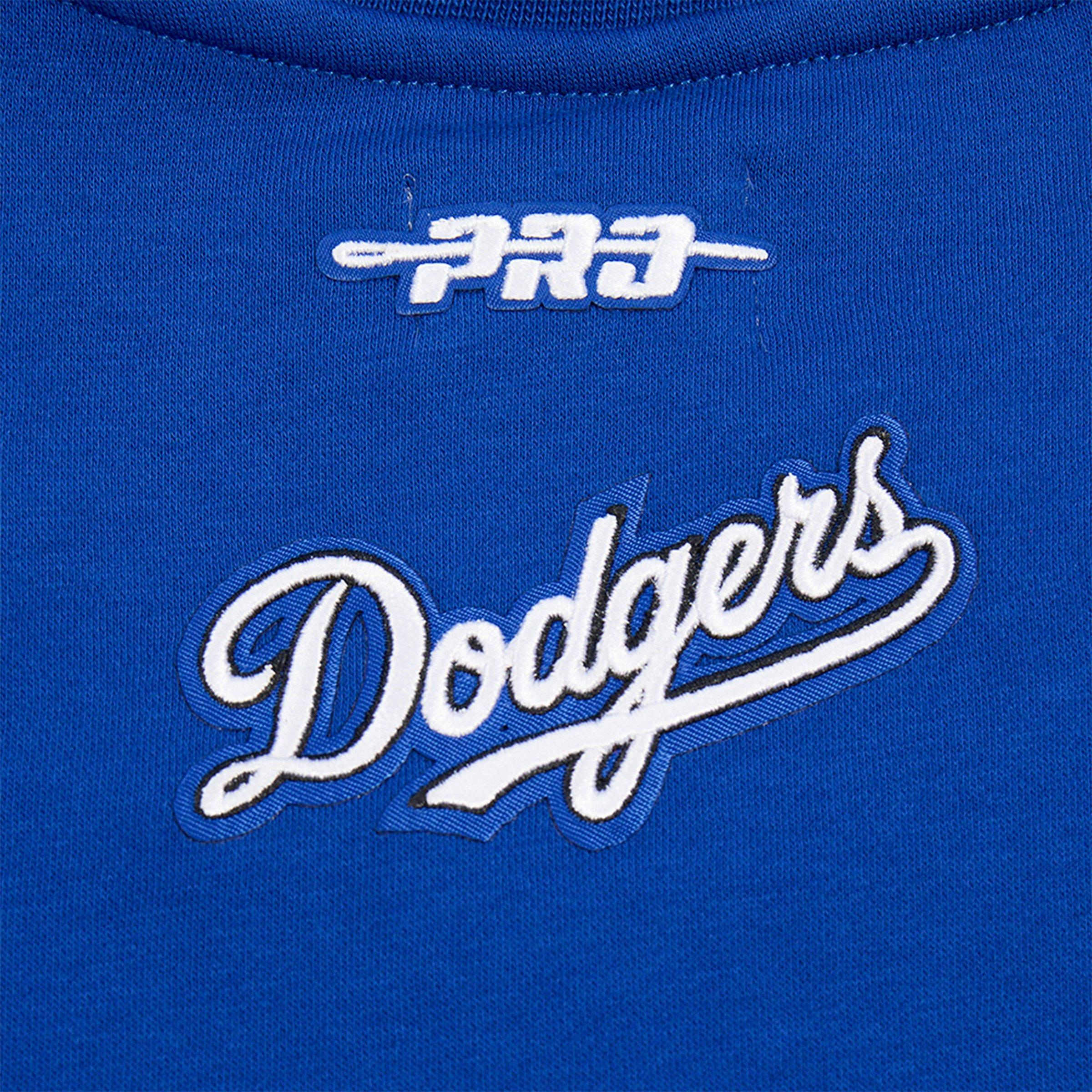 Girls' Big Kids' Pro Standard Los Angeles Dodgers MLB Classic Fleece Crewneck Sweatshirt