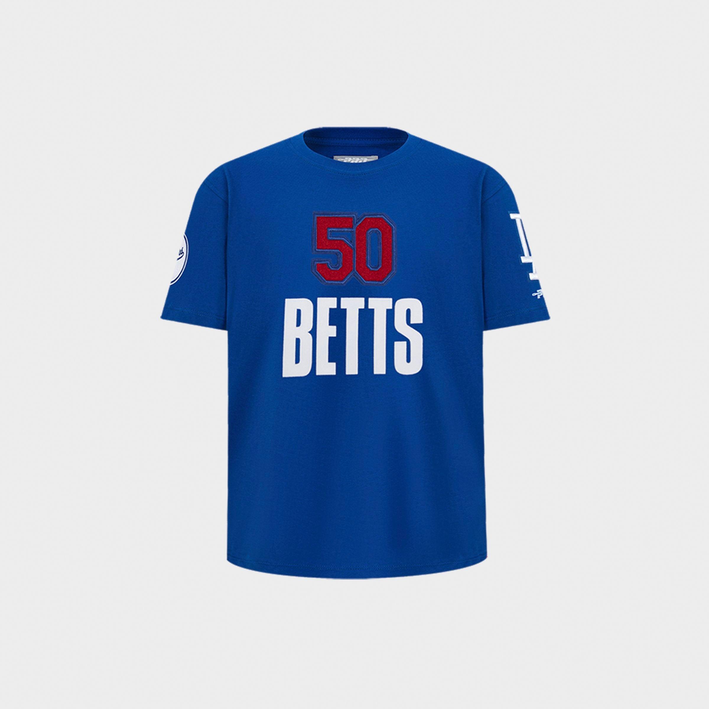 Little Kids' Pro Standard Mookie Betts #50 Los Angeles Dodgers MLB Name and Number T-Shirt