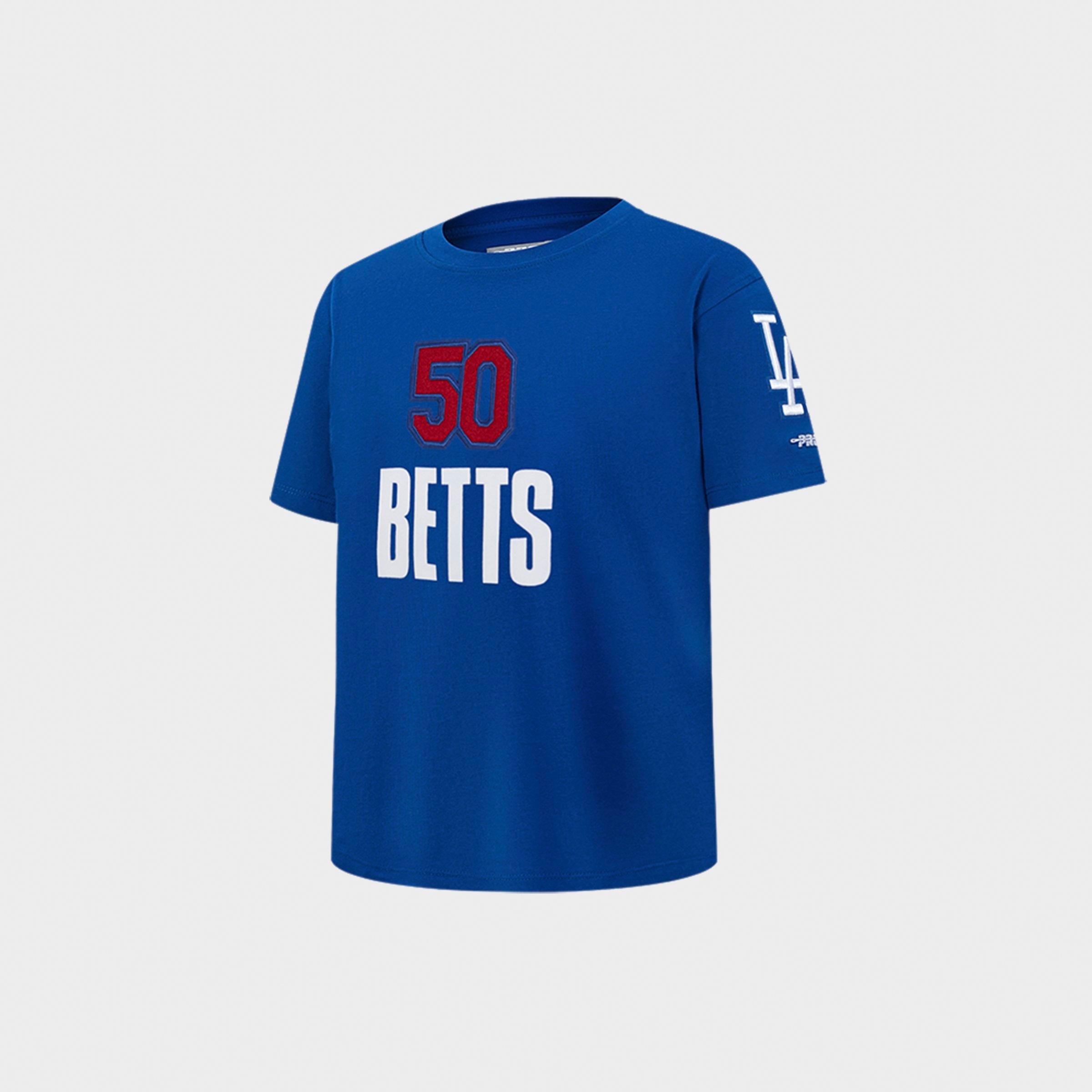 Little Kids' Pro Standard Mookie Betts #50 Los Angeles Dodgers MLB Name and Number T-Shirt