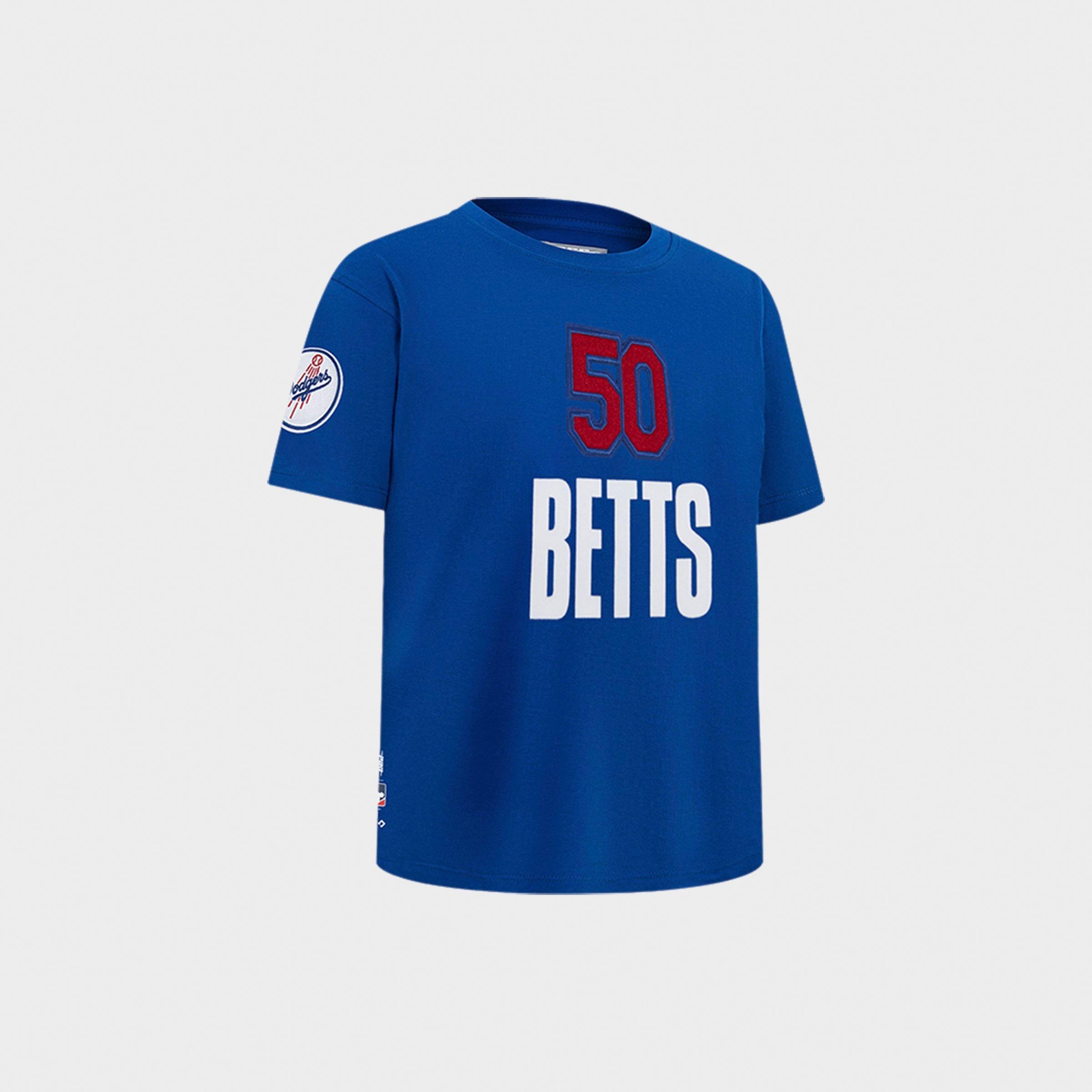 Little Kids' Pro Standard Mookie Betts #50 Los Angeles Dodgers MLB Name and Number T-Shirt