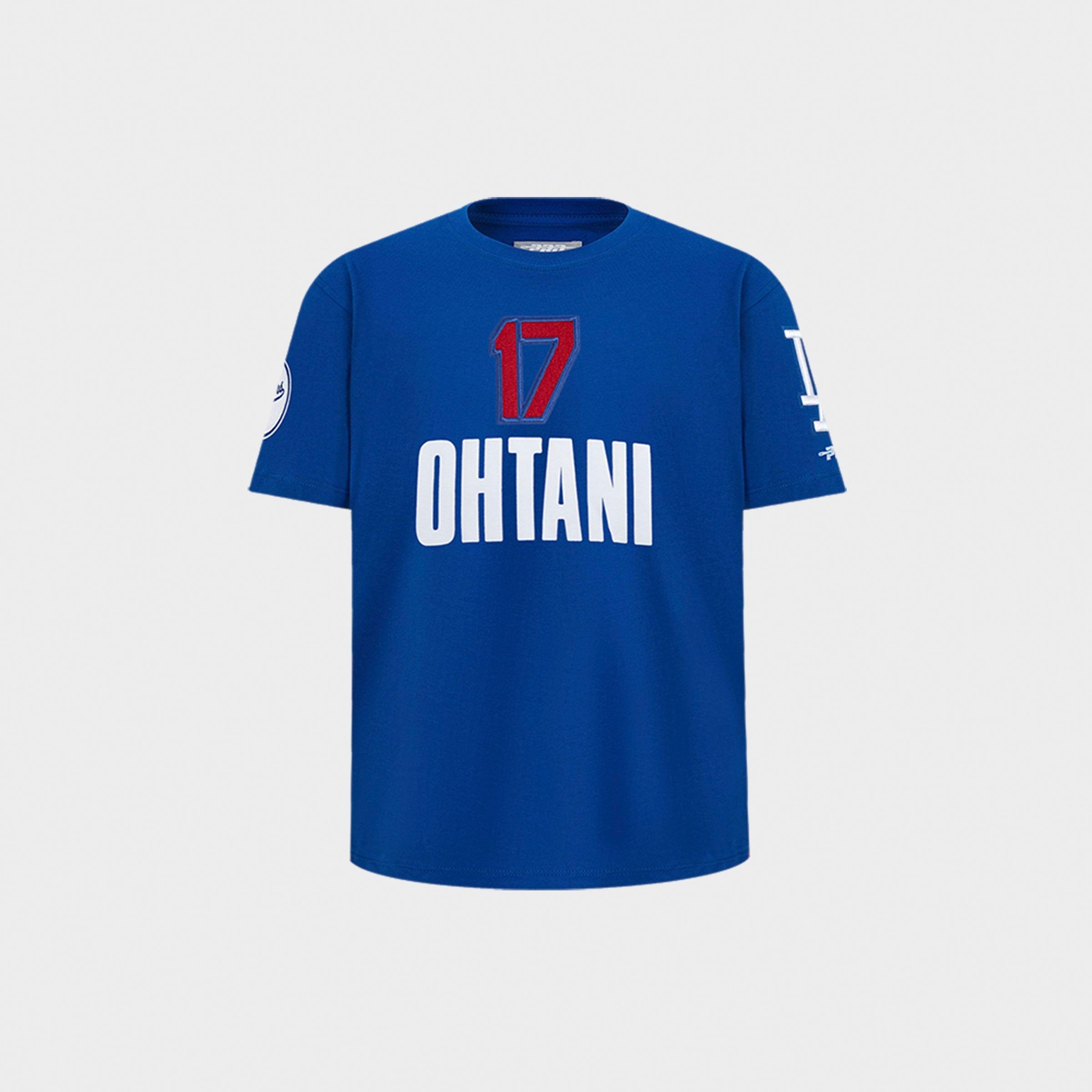 Little Kids' Pro Standard Shohei Ohtani #17 Los Angeles Dodgers MLB Name and Number T-Shirt