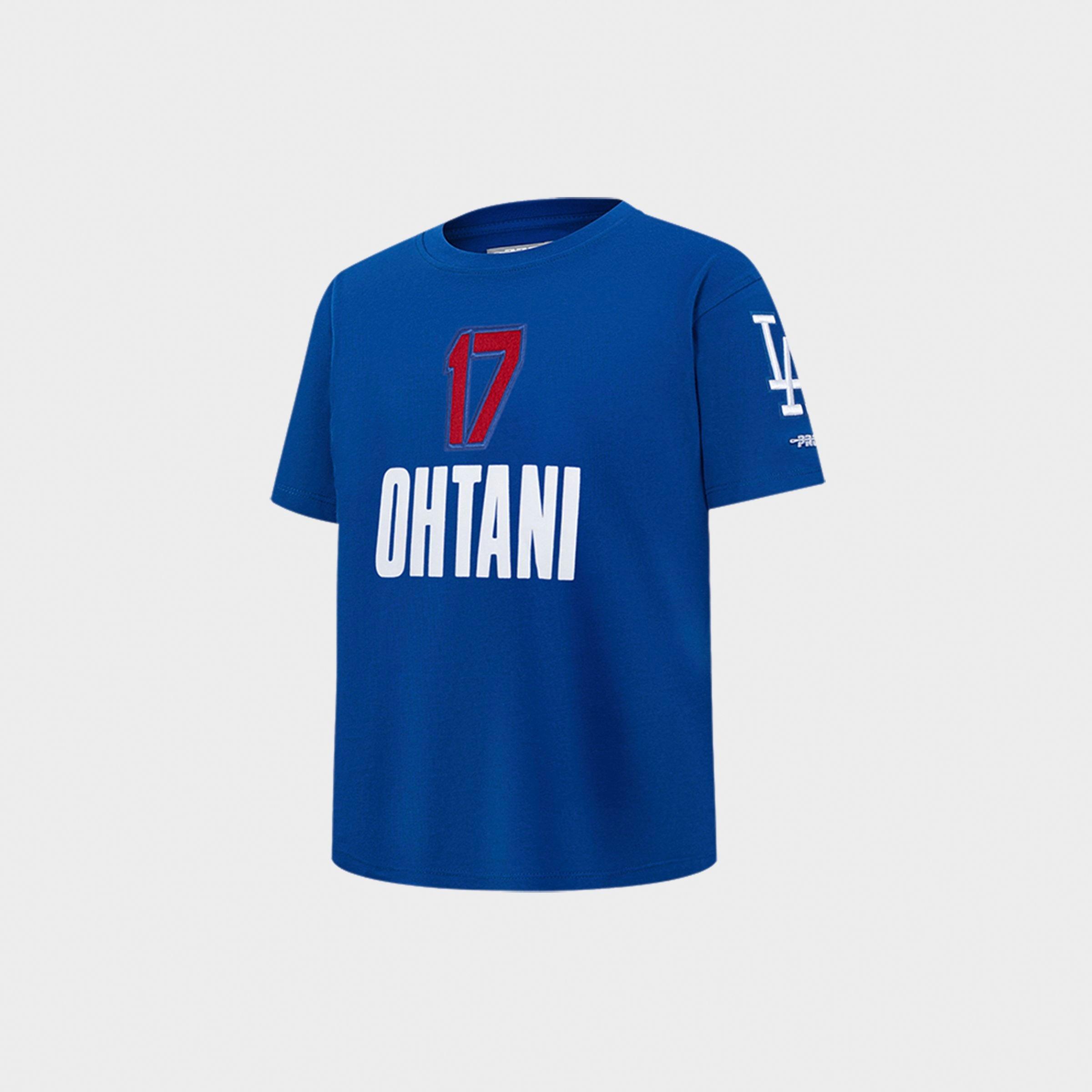 Little Kids' Pro Standard Shohei Ohtani #17 Los Angeles Dodgers MLB Name and Number T-Shirt
