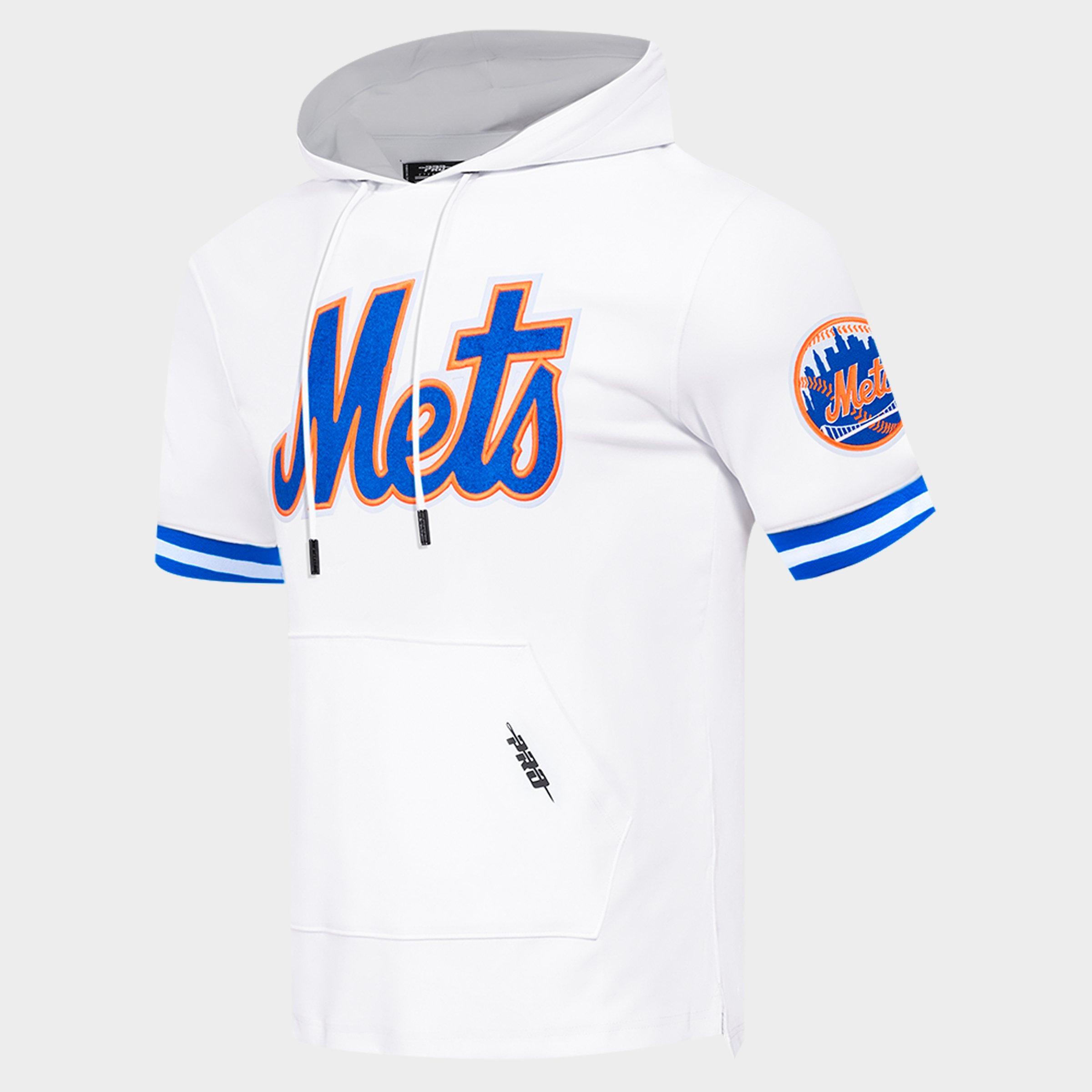 Men's Pro Standard New York Mets MLB Classic Chenille Double Knit Short-Sleeve Hoodie