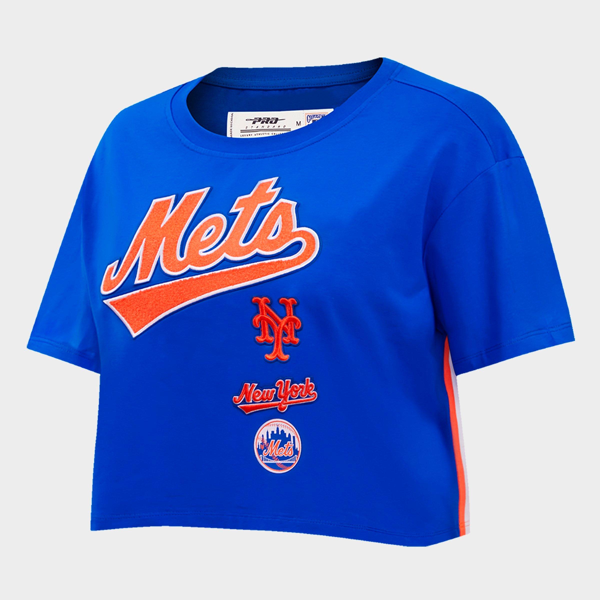 Women's Pro Standard New York Mets MLB Retro Classic Boxy T-Shirt