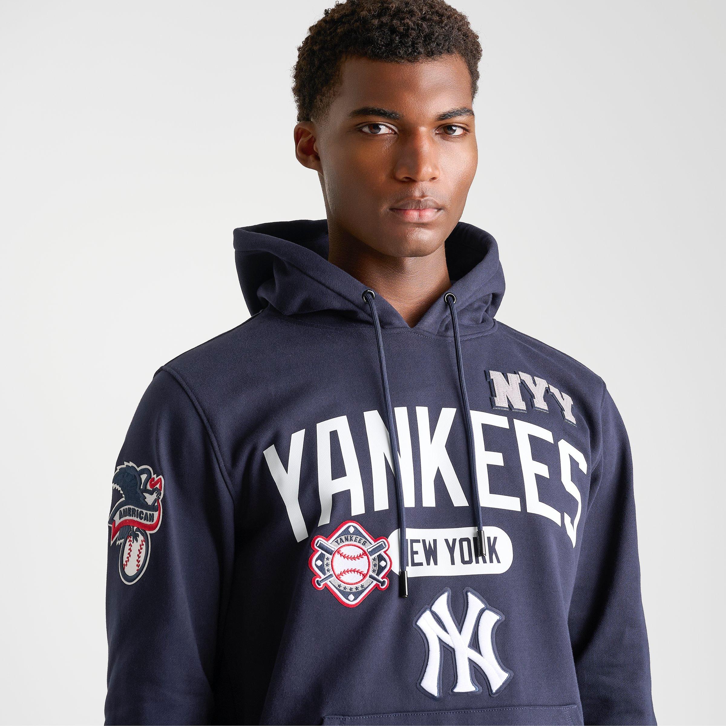 Men's Pro Standard New York Yankees MLB Letterman Fleece Pullover Hoodie