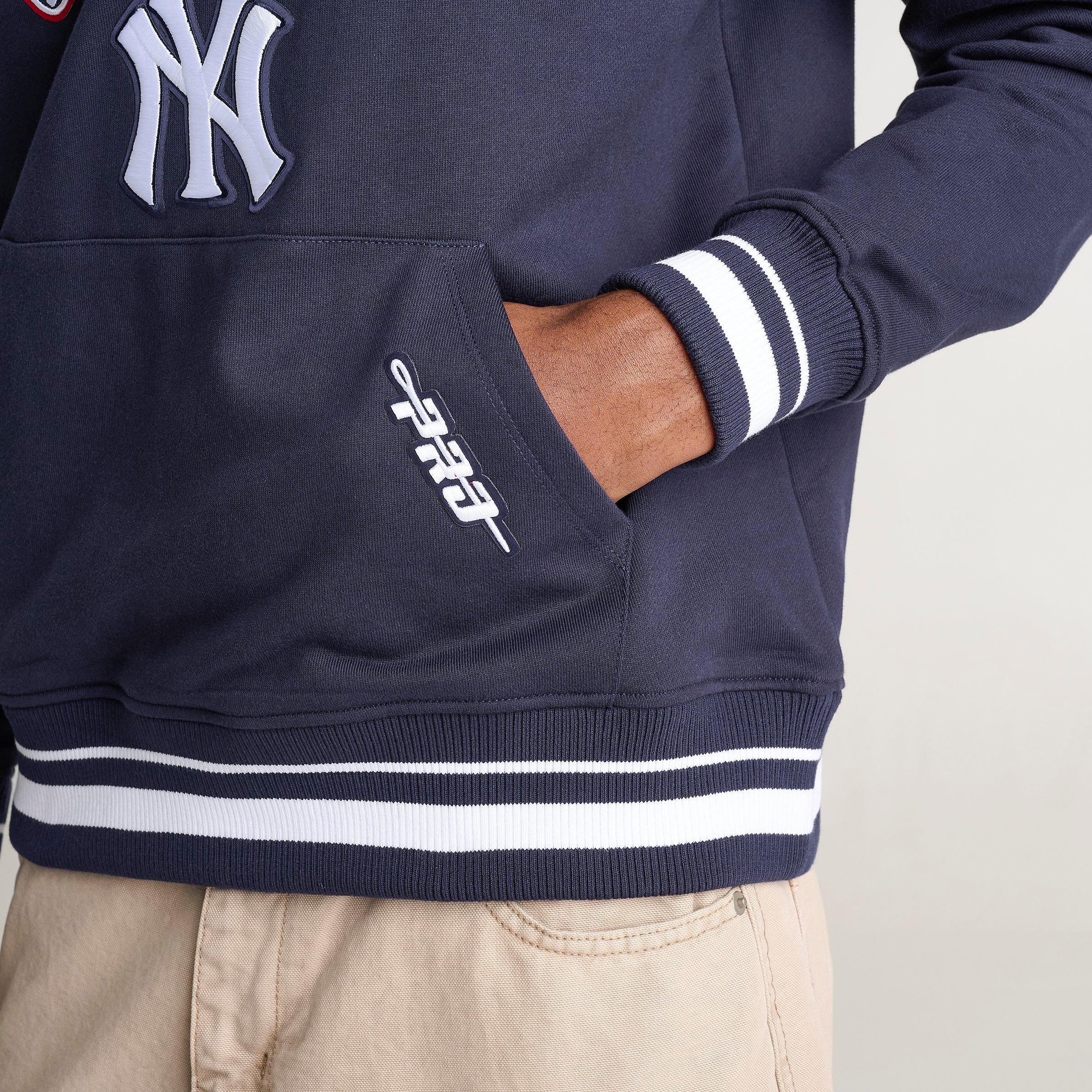 Men's Pro Standard New York Yankees MLB Letterman Fleece Pullover Hoodie