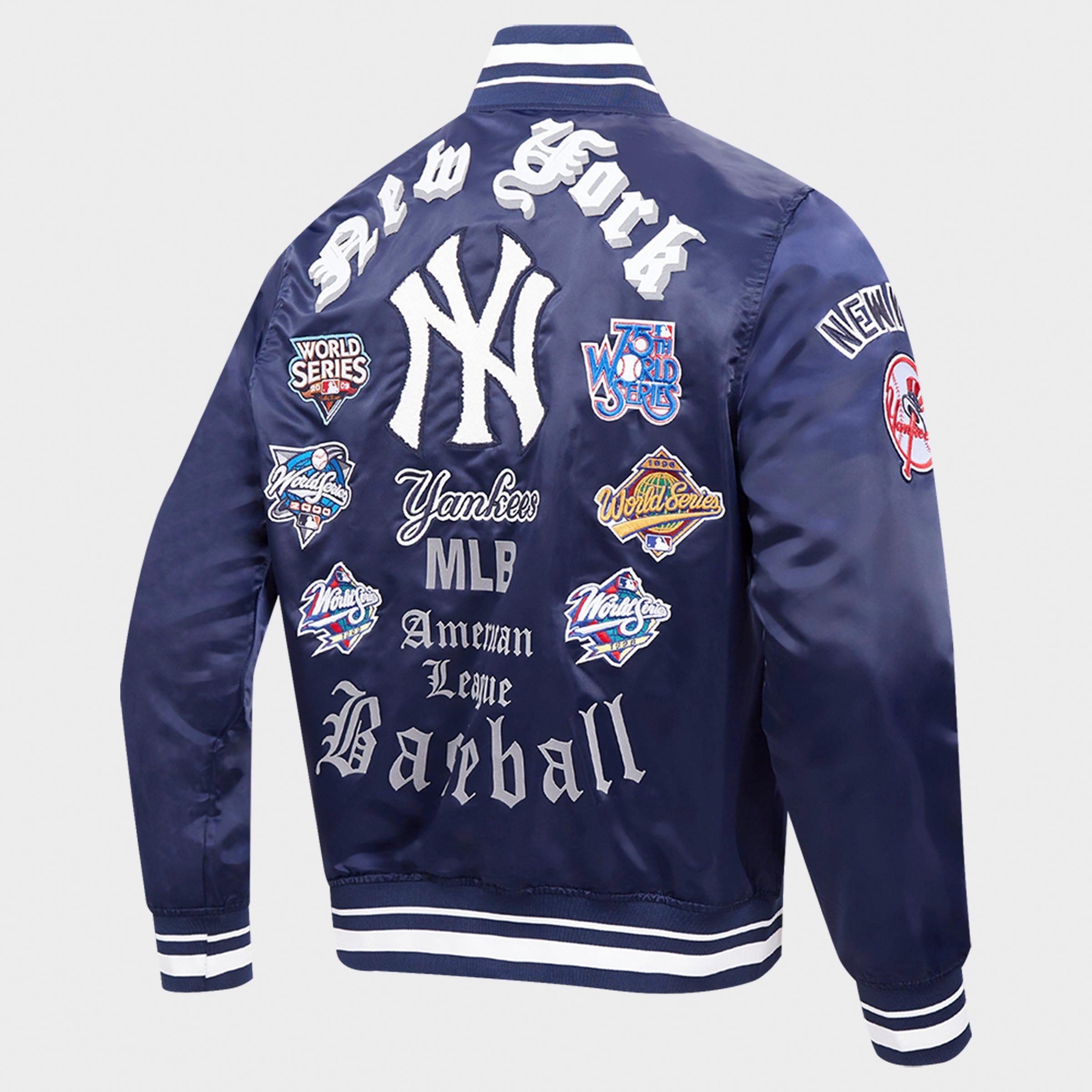 Men's Pro Standard New York Yankees MLB Old English Satin Jacket