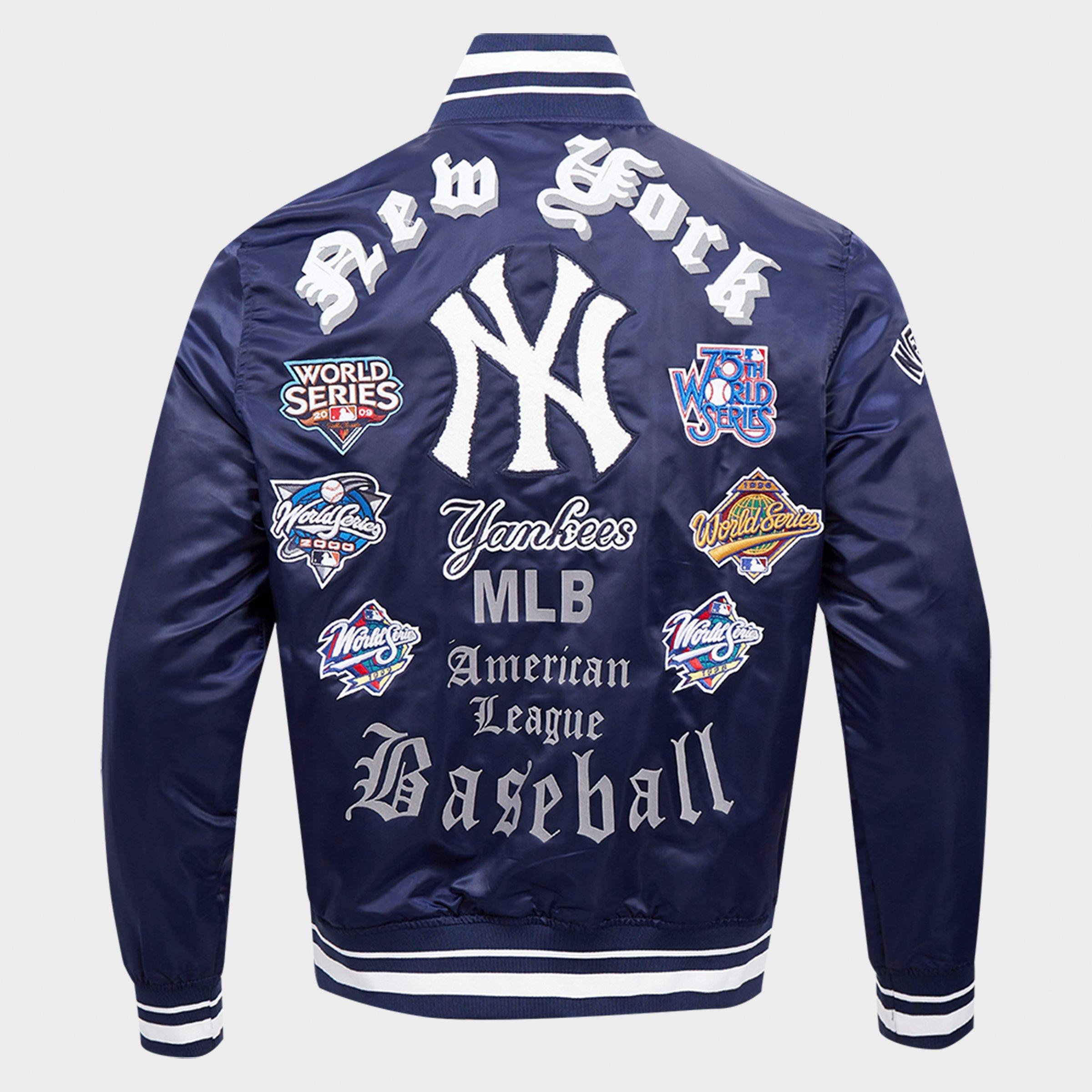 Men's Pro Standard New York Yankees MLB Old English Satin Jacket