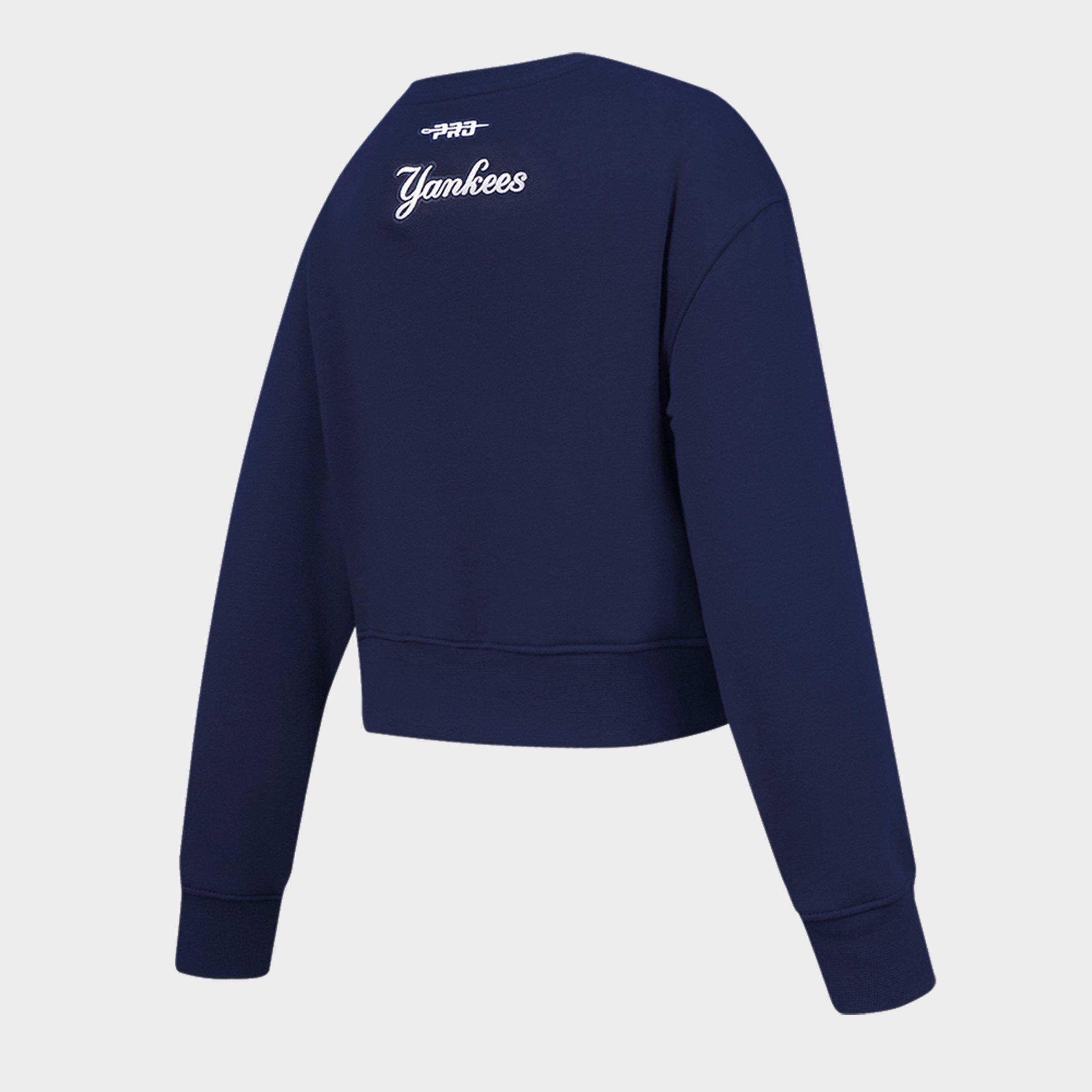 Girls' Big Kids' Pro Standard New York Yankees MLB Classic Fleece Crewneck Sweatshirt