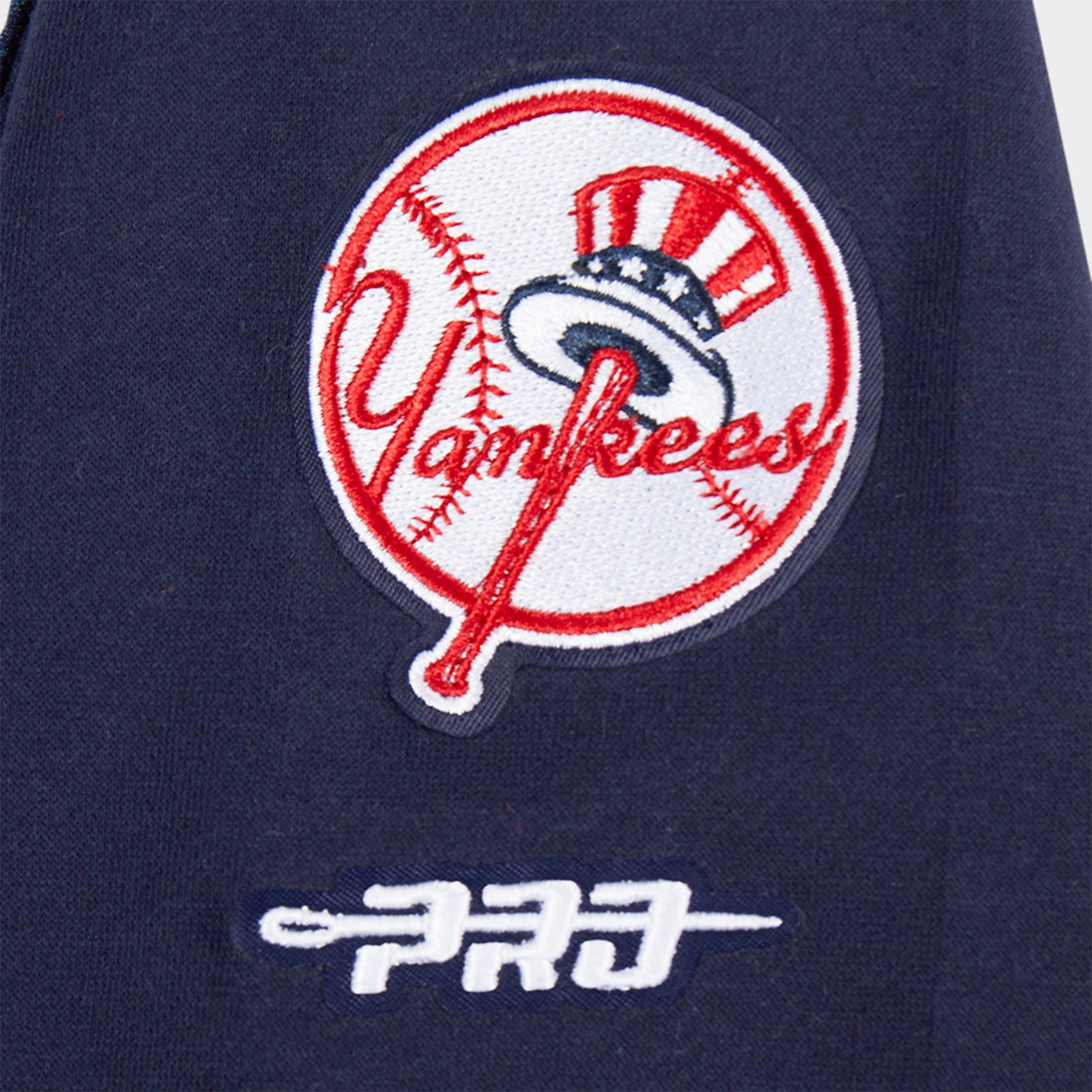 Girls' Big Kids' Pro Standard New York Yankees MLB Classic Fleece Crewneck Sweatshirt