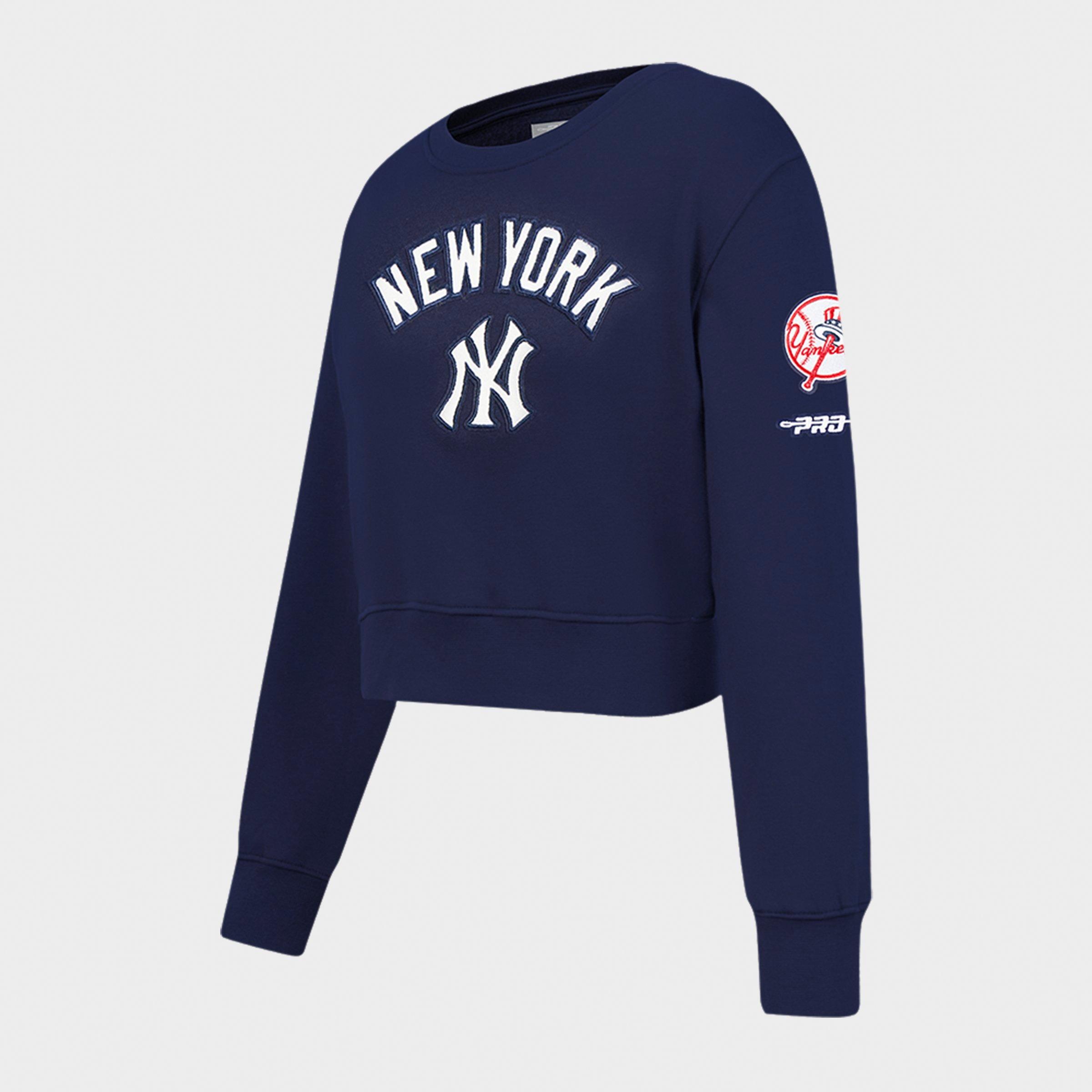 Girls' Little Kids' Pro Standard New York Yankees MLB Classic Fleece Crewneck Sweatshirt