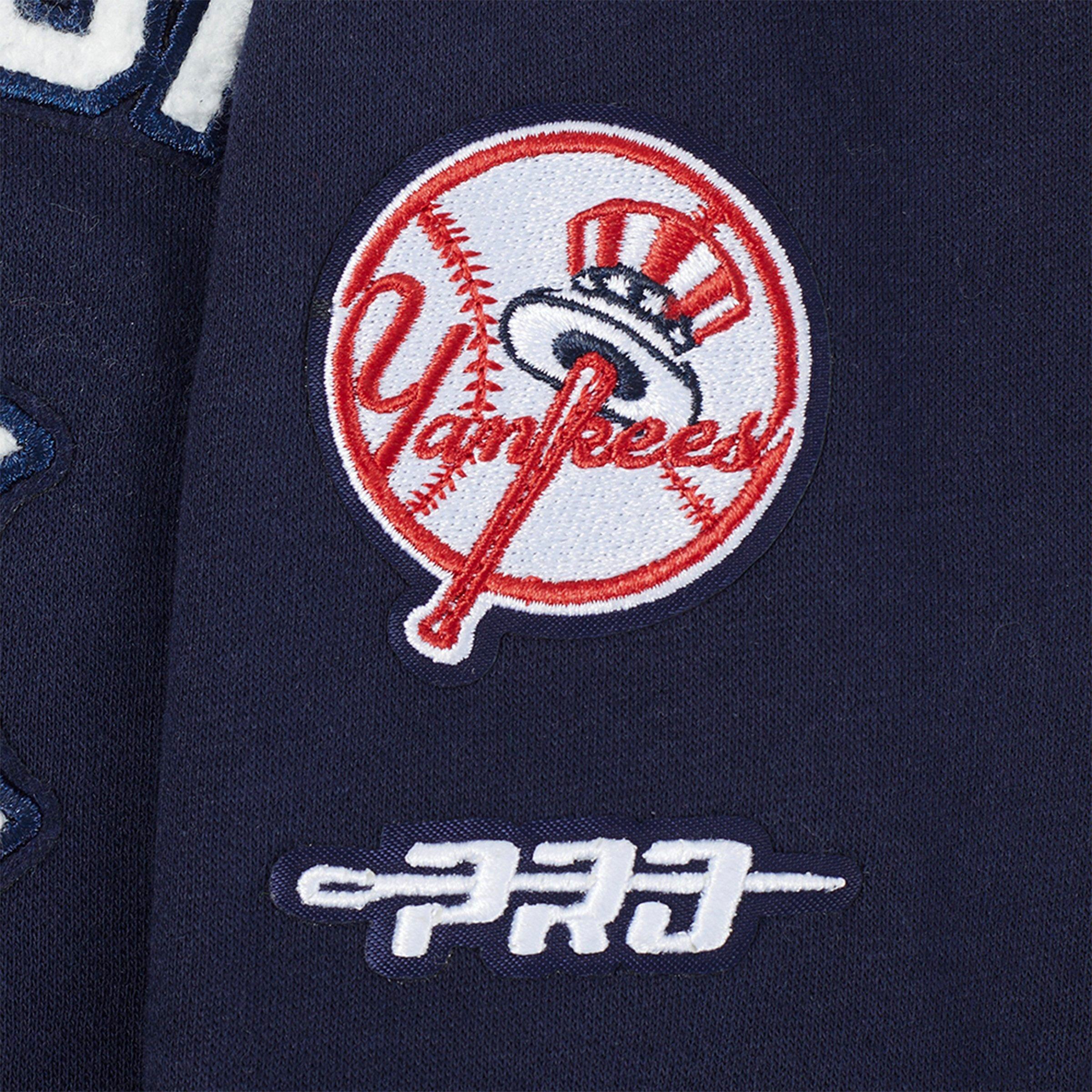 Girls' Little Kids' Pro Standard New York Yankees MLB Classic Fleece Crewneck Sweatshirt
