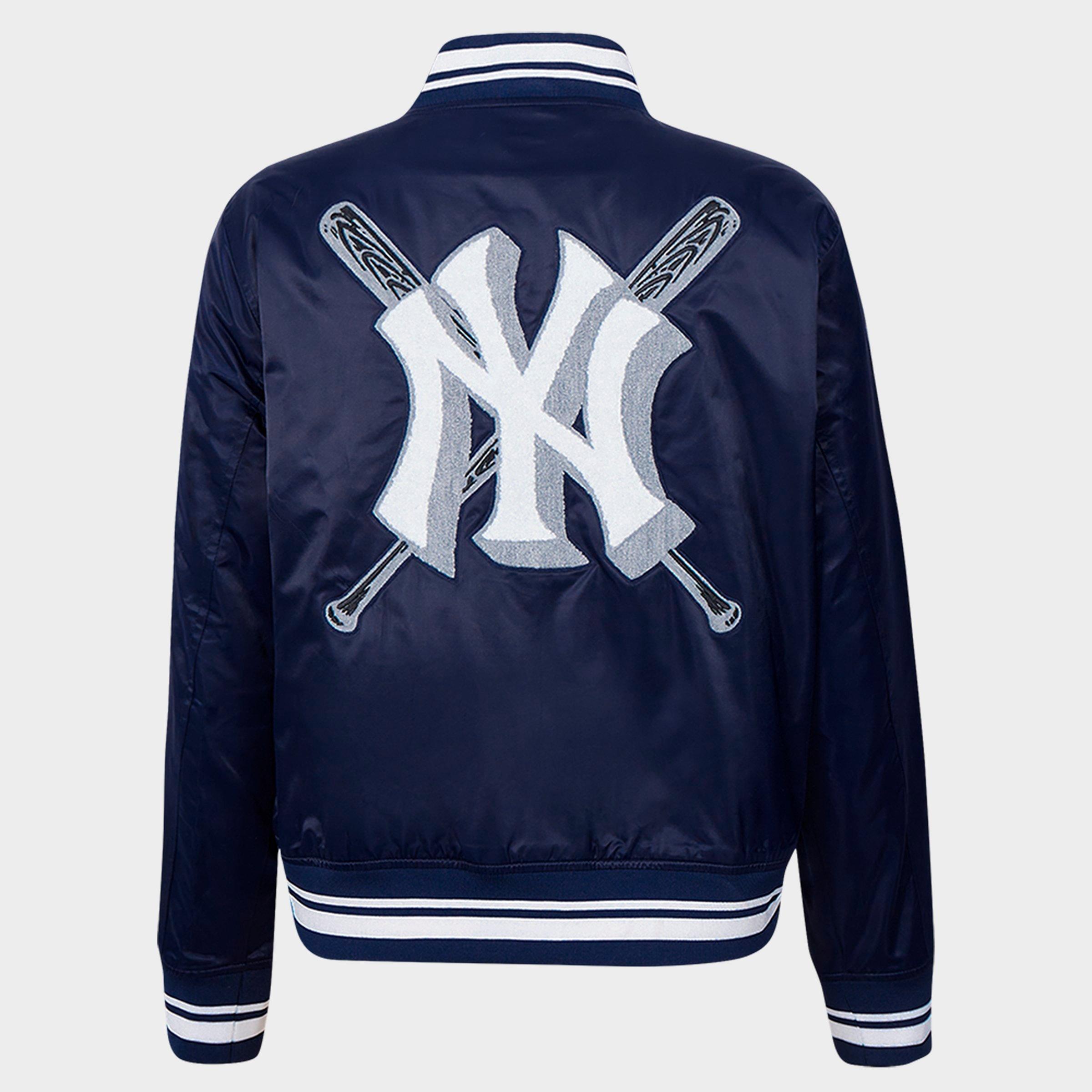 Women's Pro Standard New York Yankees MLB Mash Up Rib Satin Jacket