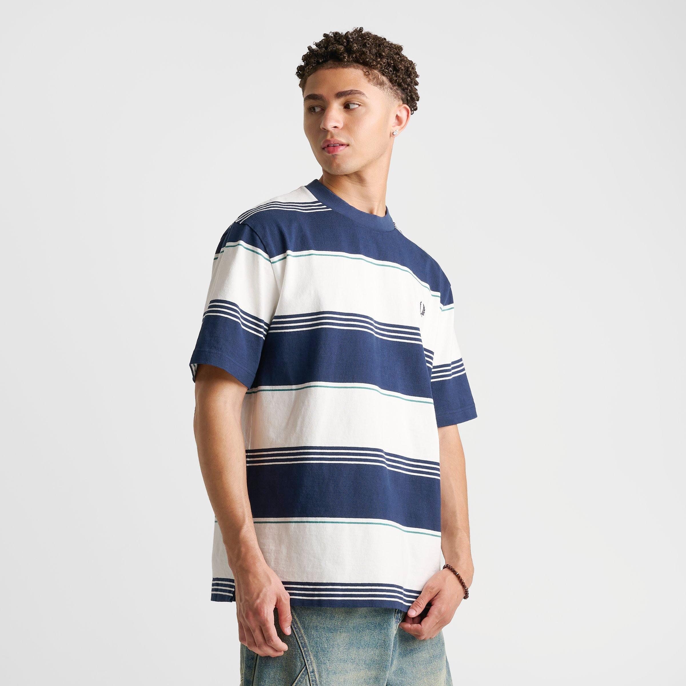 Men's Fred Perry Heavyweight Striped T-Shirt