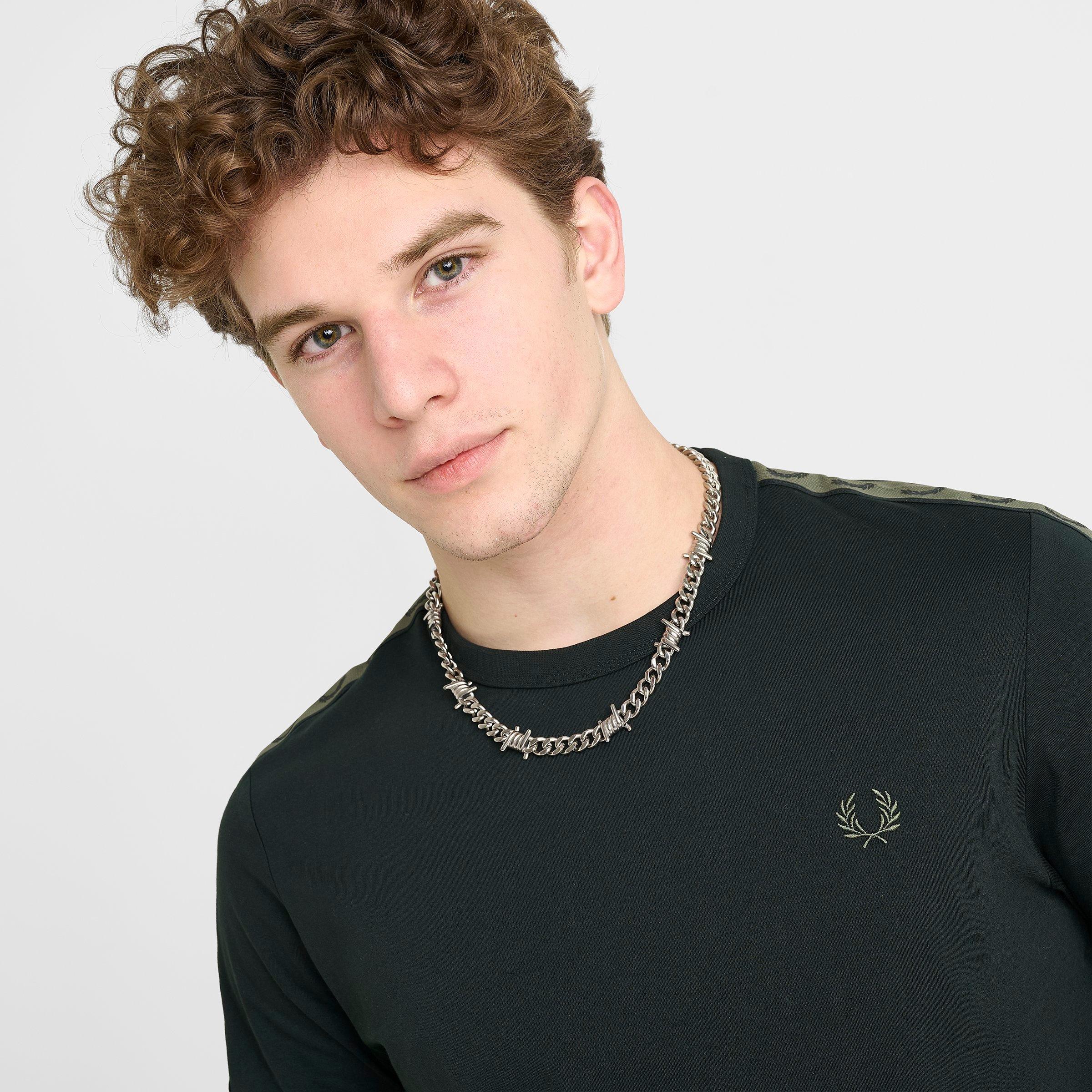 Men's Fred Perry Contrast Tape Ringer T-Shirt