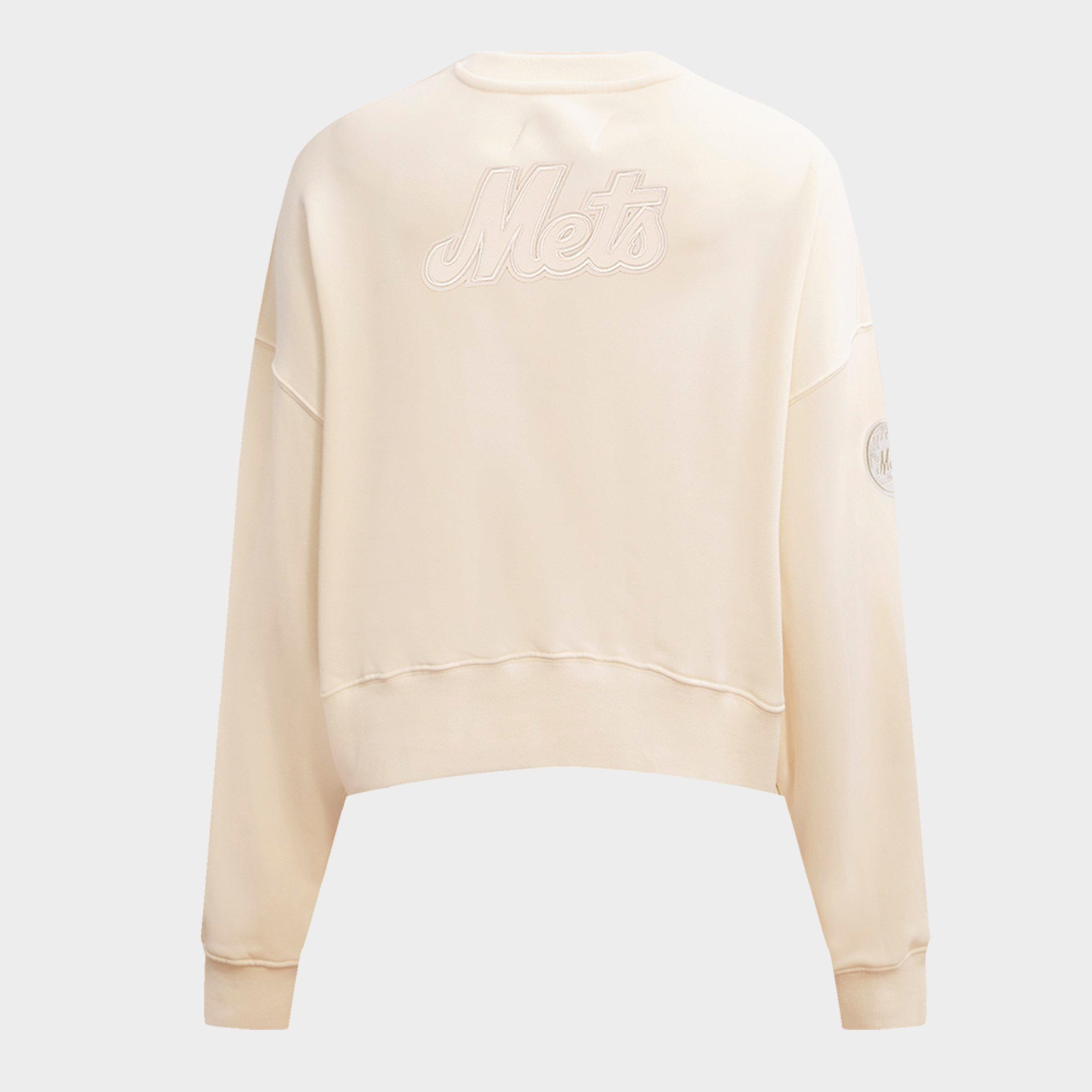 Women's Pro Standard New York Mets MLB Neutral Fleece Crewneck Sweatshirt