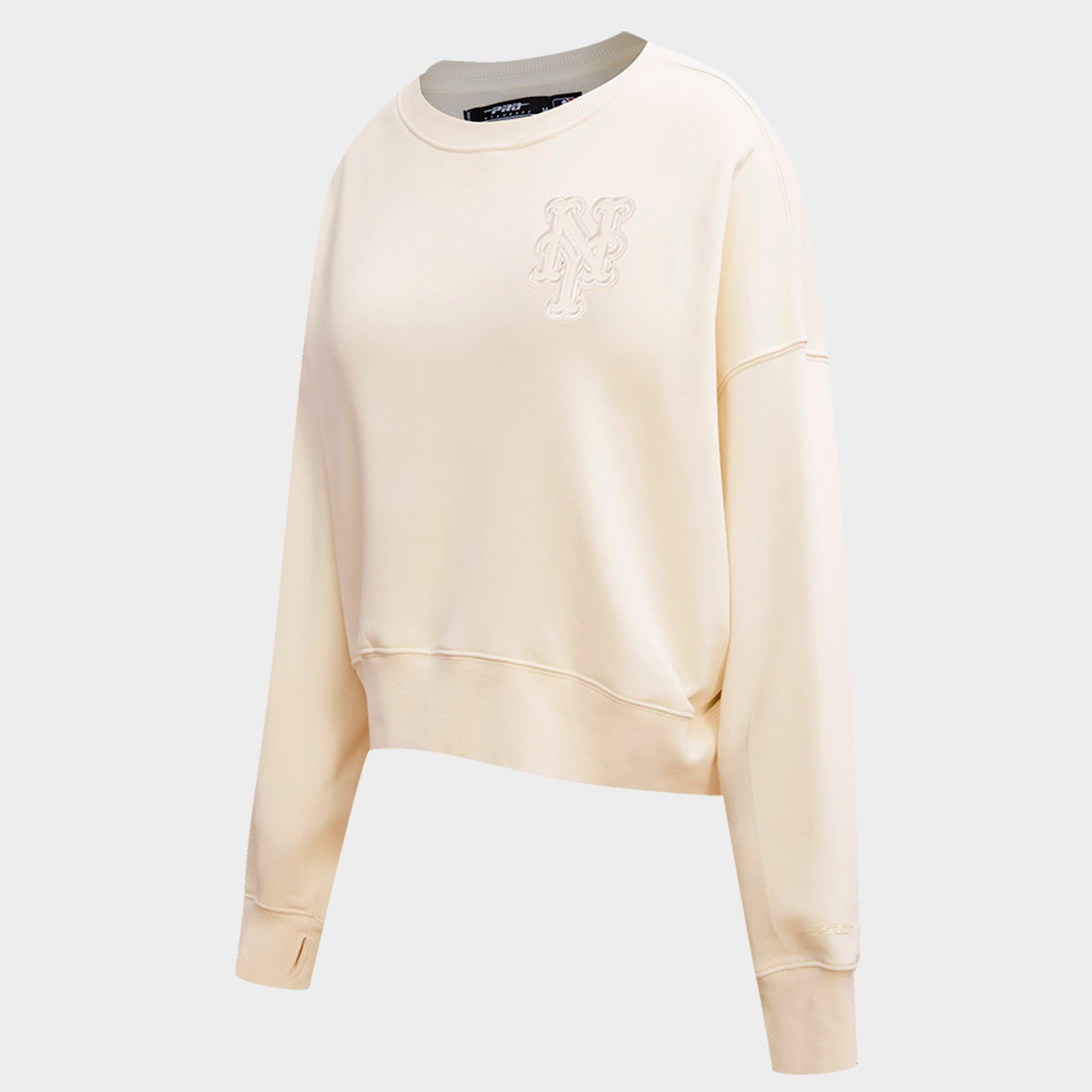 Women's Pro Standard New York Mets MLB Neutral Fleece Crewneck Sweatshirt