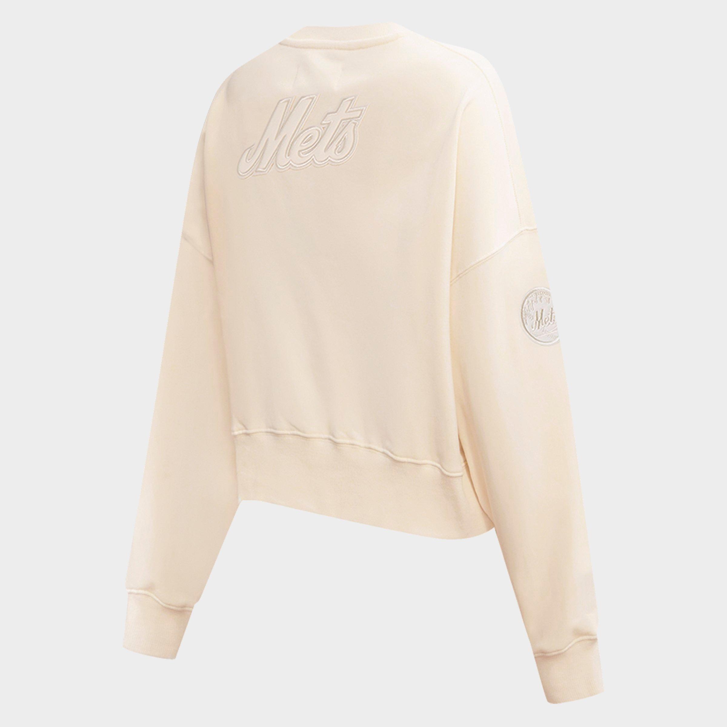 Women's Pro Standard New York Mets MLB Neutral Fleece Crewneck Sweatshirt