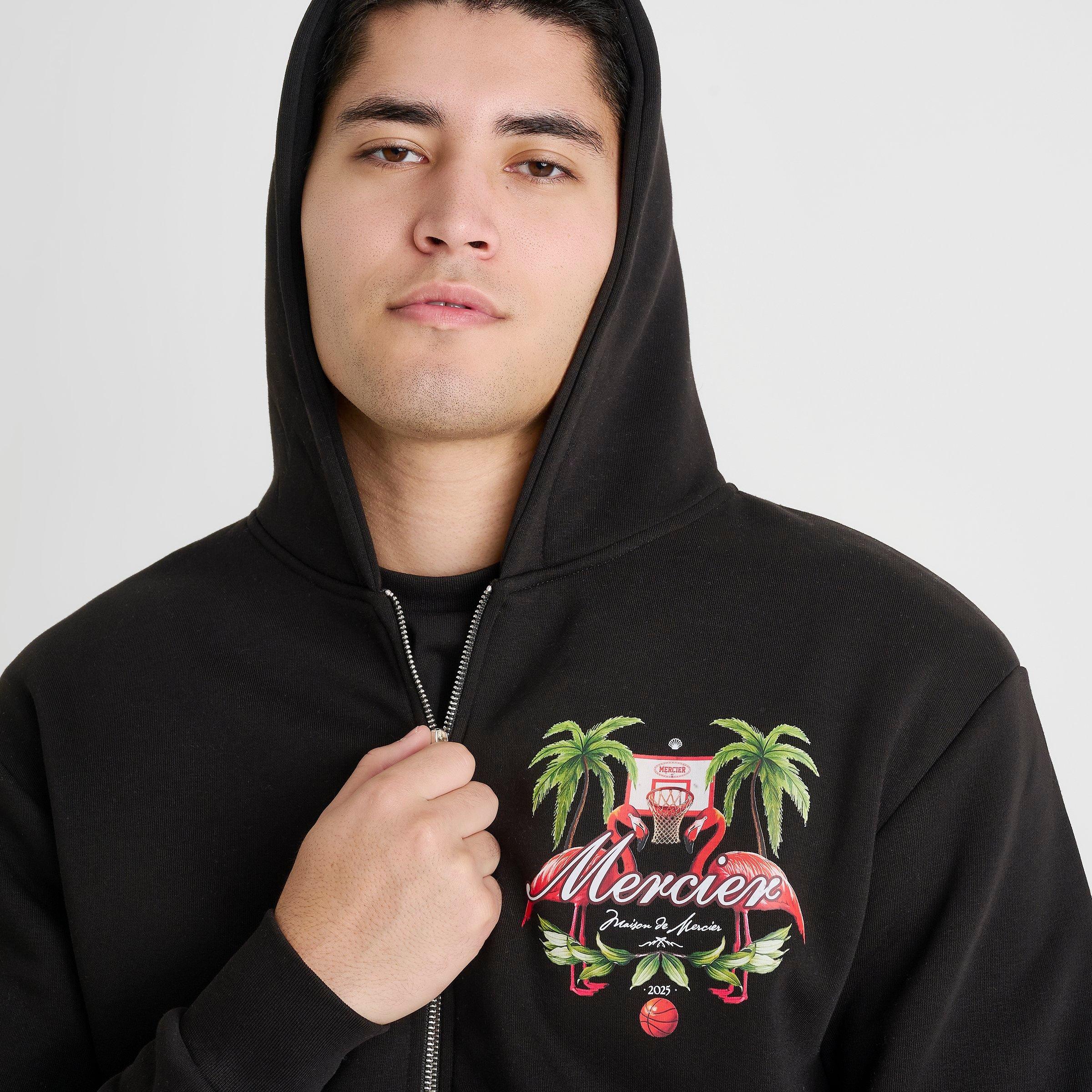 Men's Mercier Palm Hoops Fleece Full-Zip Hoodie