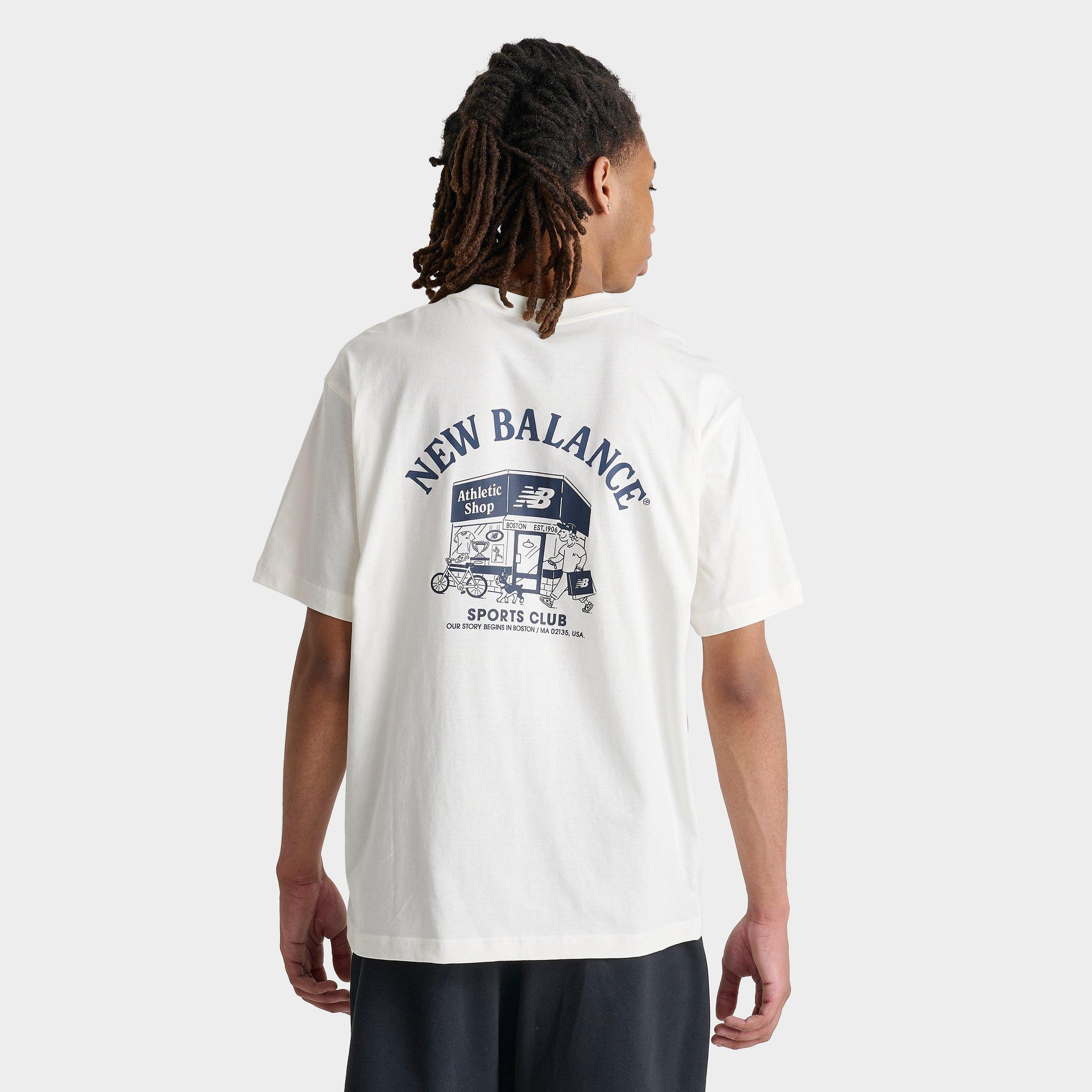 ★★New Balance★★ NBNEF21473 UNI HERITAGE GRAPHIC SHORT SL New Balance UNI Heritage Short Tee - White / NBNEE21113 / T