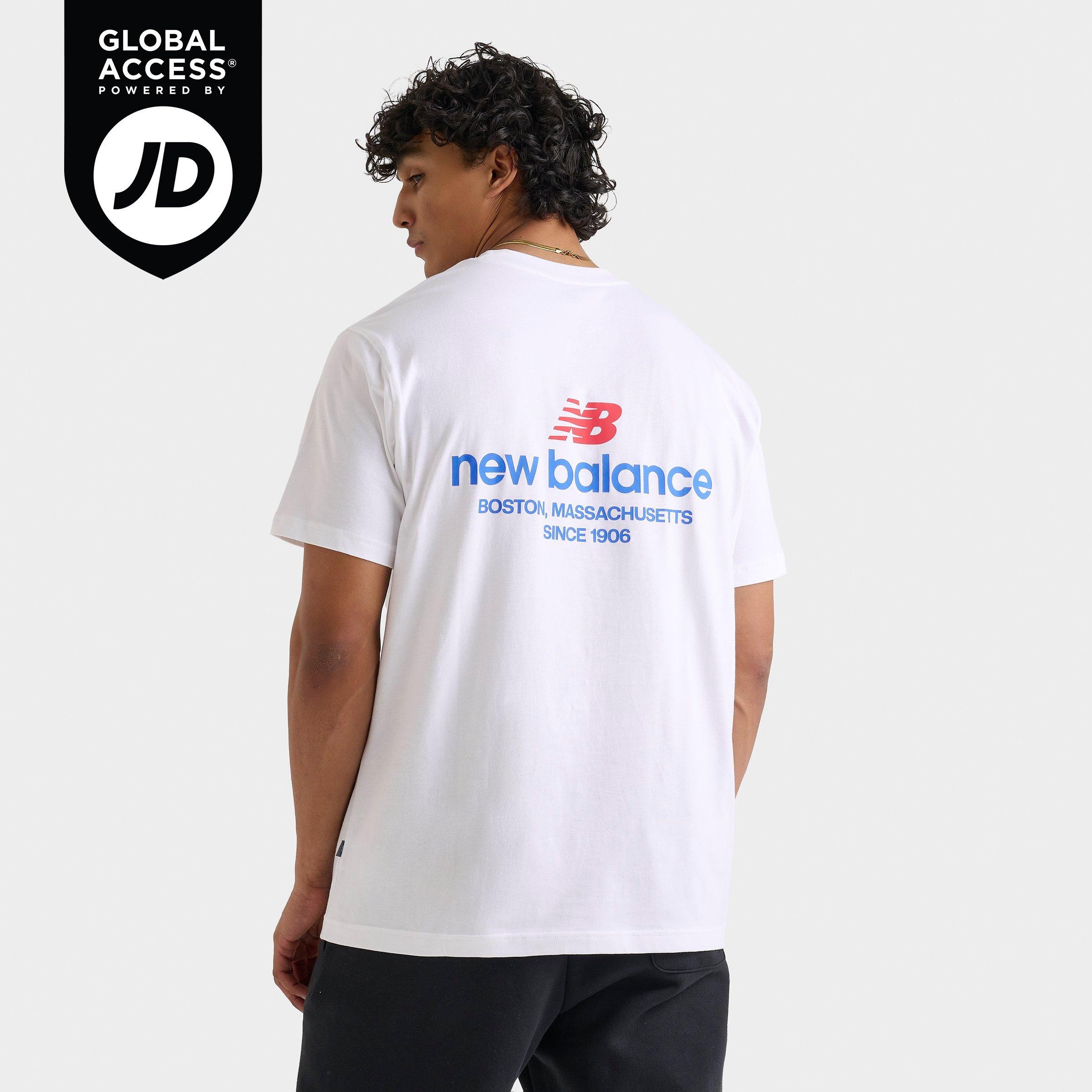 ★NEW BALANCE★ Men's Linear Back Print T-Shirt Men's New Balance Linear Logo T-Shirt | JD Sports