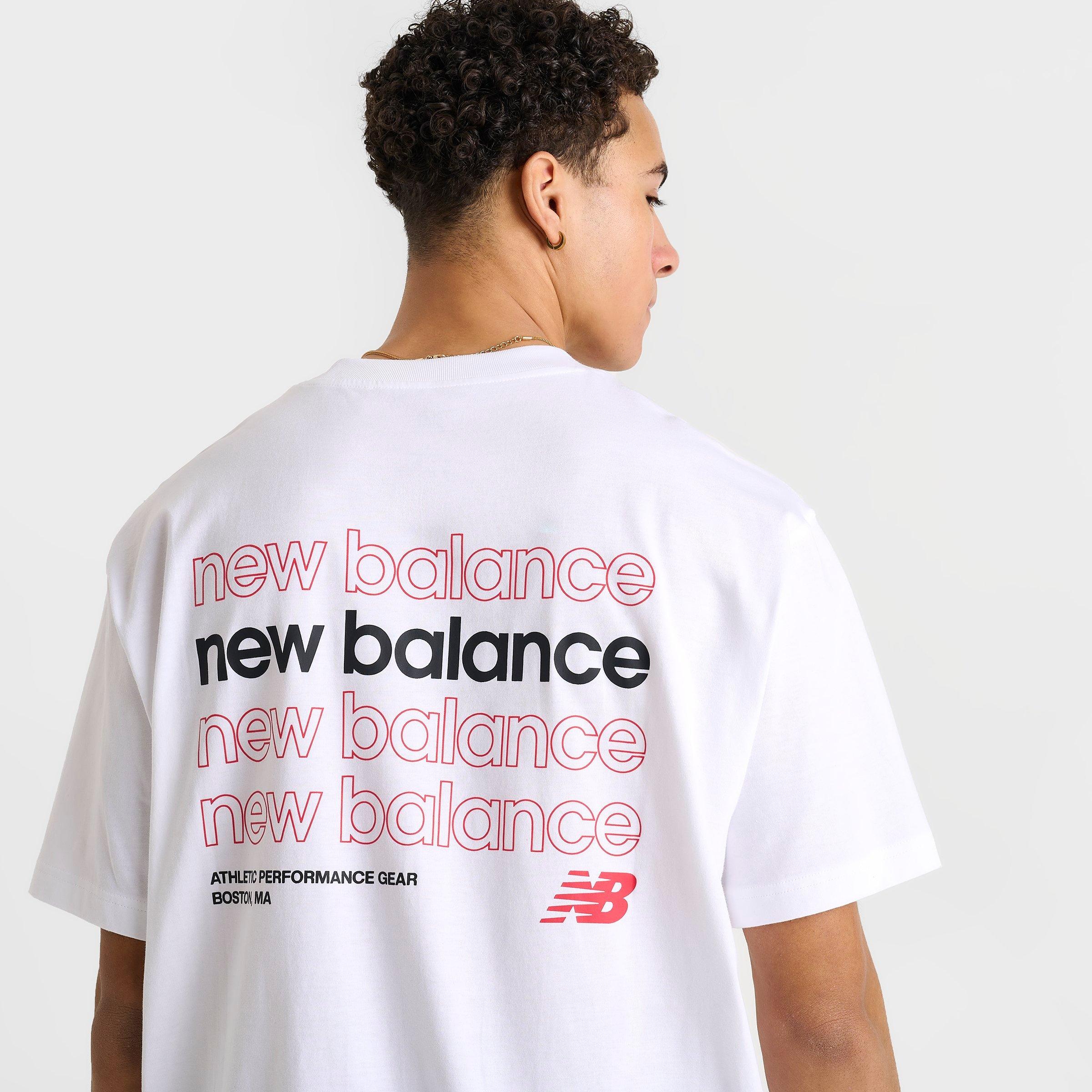 Men's New Balance Linear Stack Logo T-Shirt