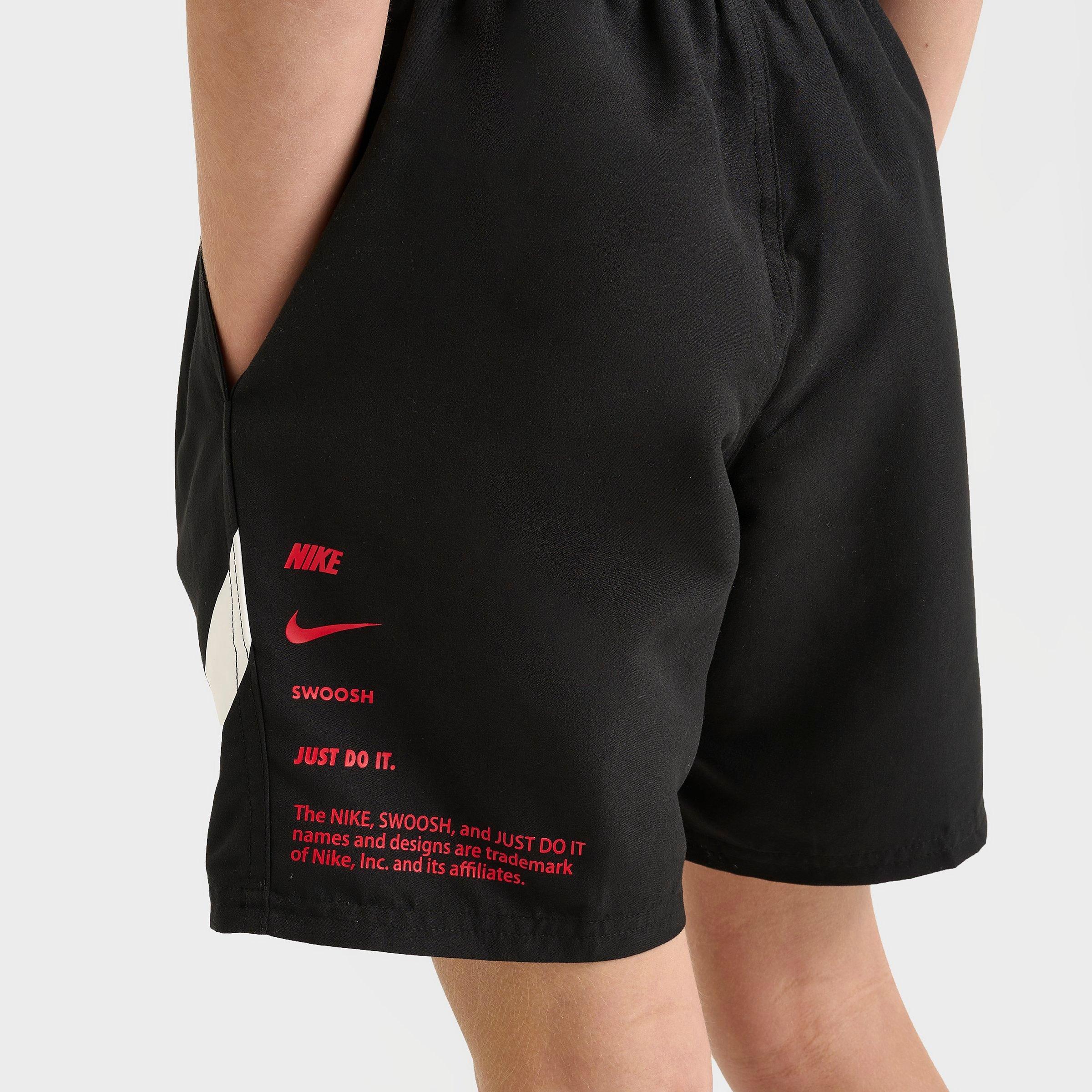 Big Kids' Nike Stacked Logo Swim Shorts