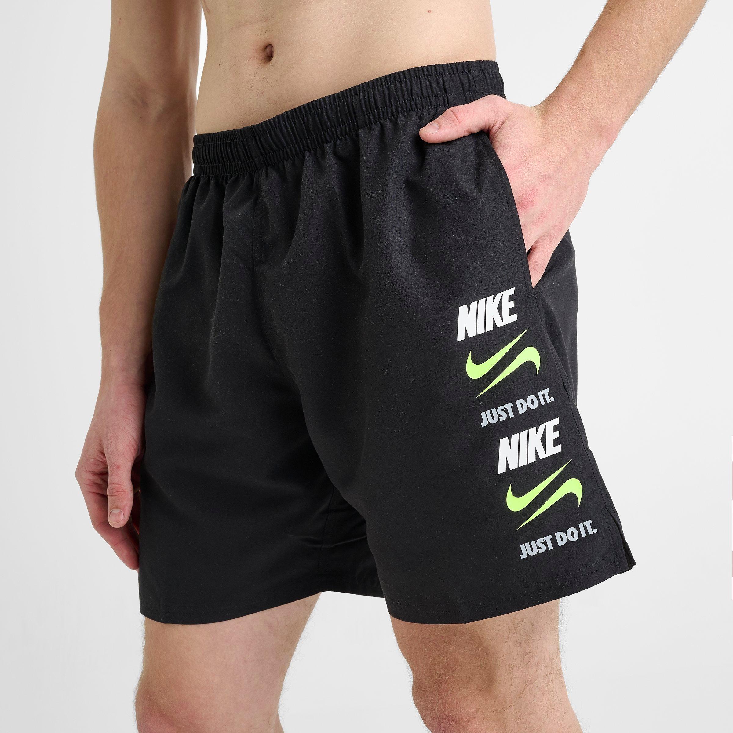 Men's Nike Swim Stack Logo Volley Shorts