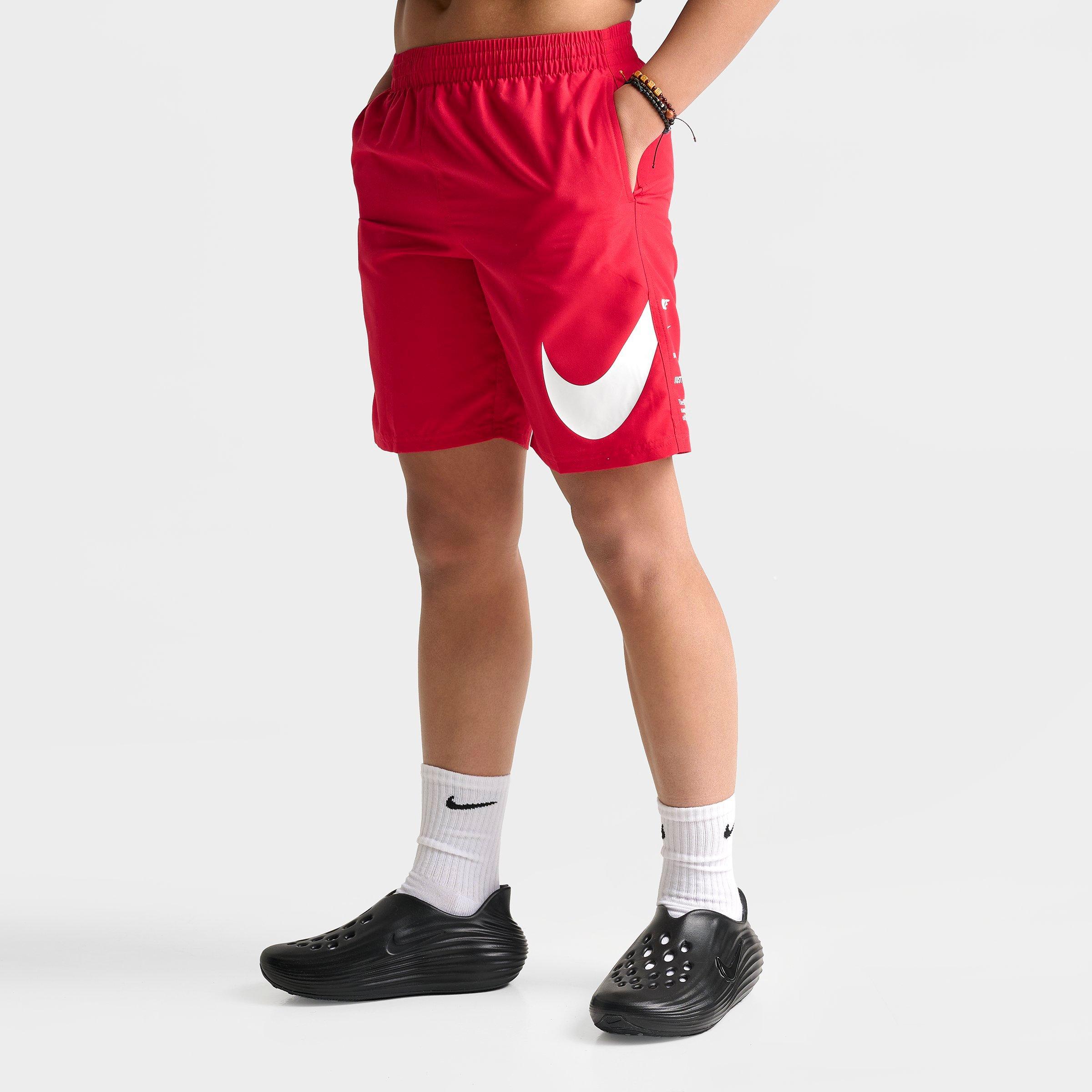 Big Kids' Nike Stacked Logo Swim Shorts
