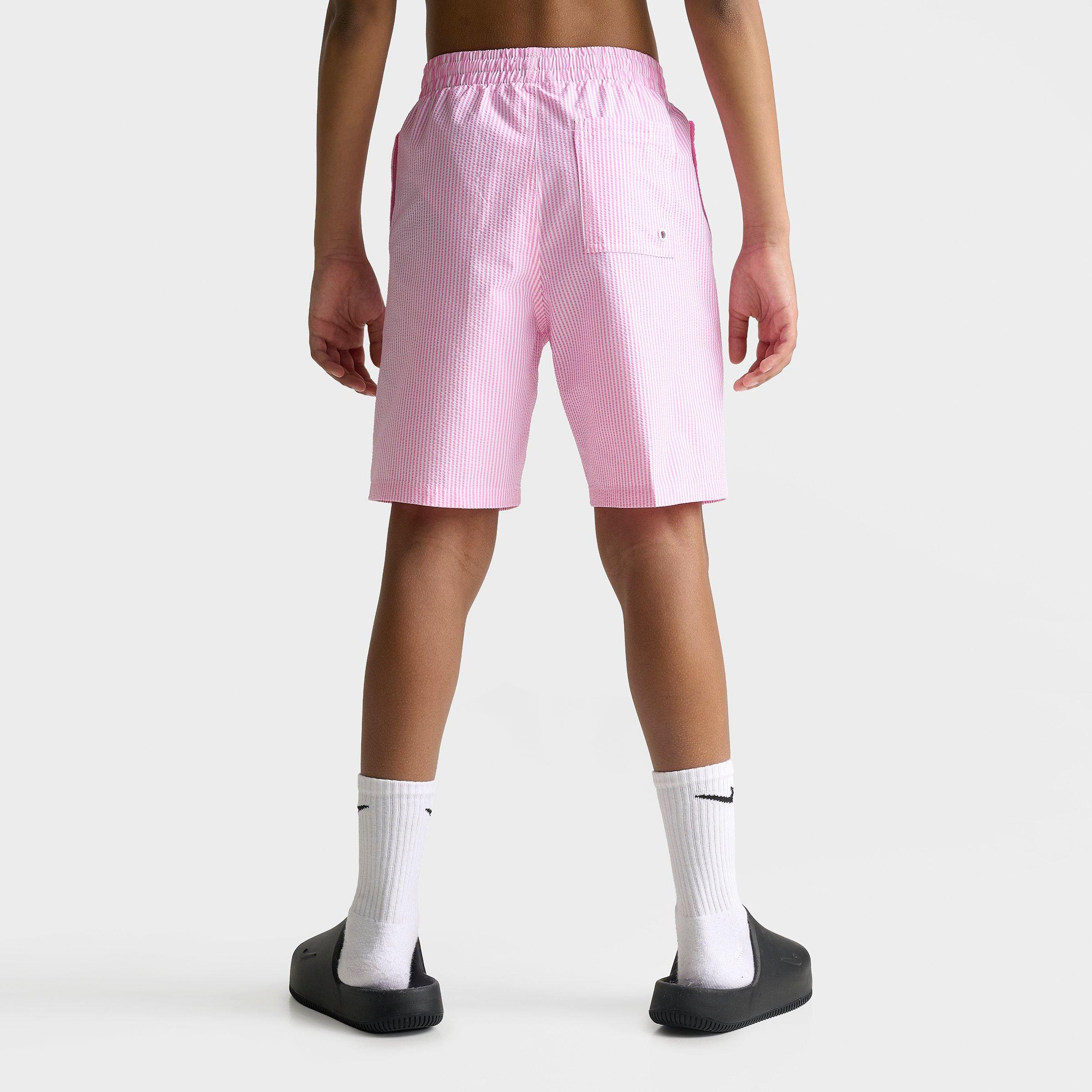 Big Kids' Nike Seersucker Ripple Brief-Lined 7" Volley Swim Shorts