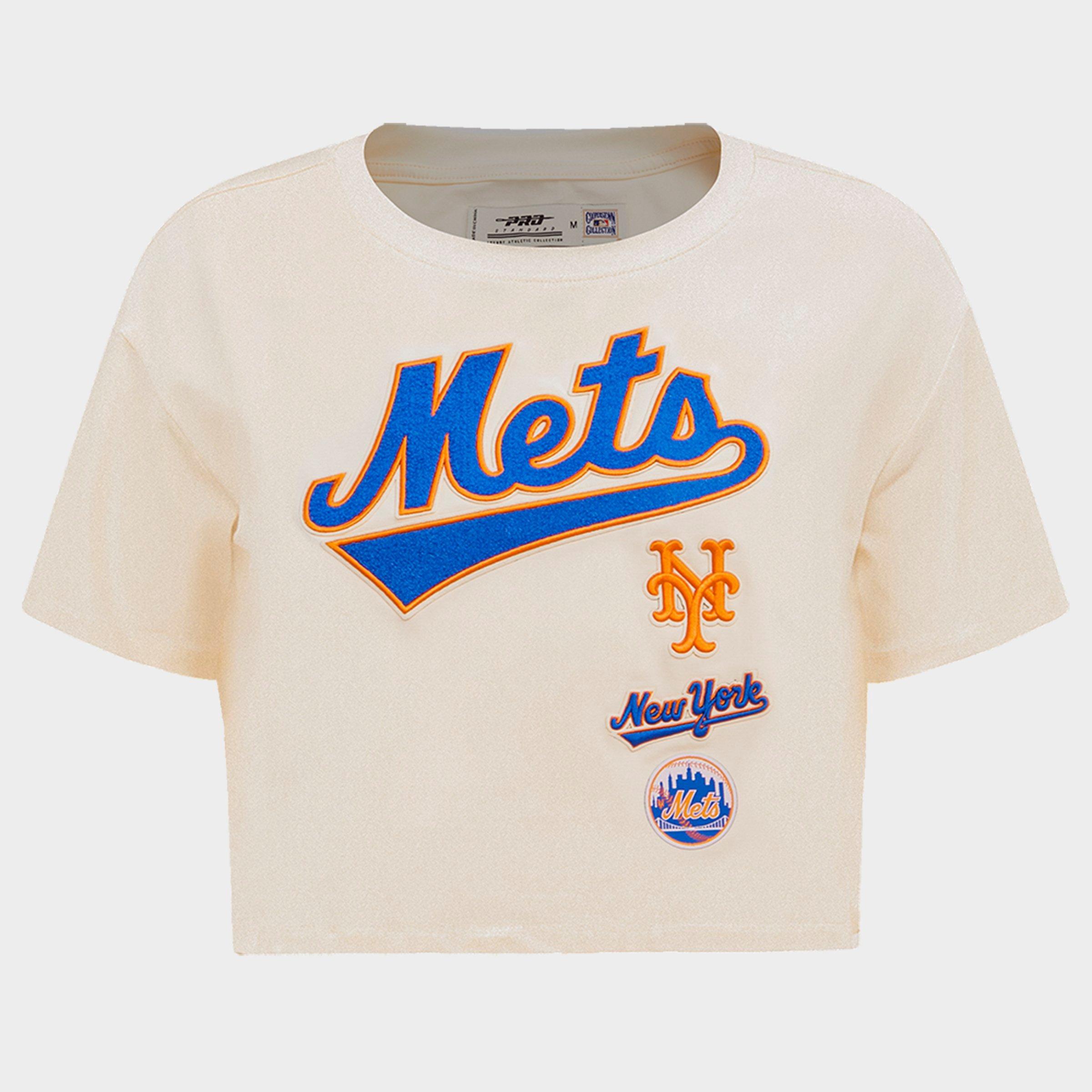 Women's Pro Standard New York Mets MLB Retro Classic Boxy T-Shirt