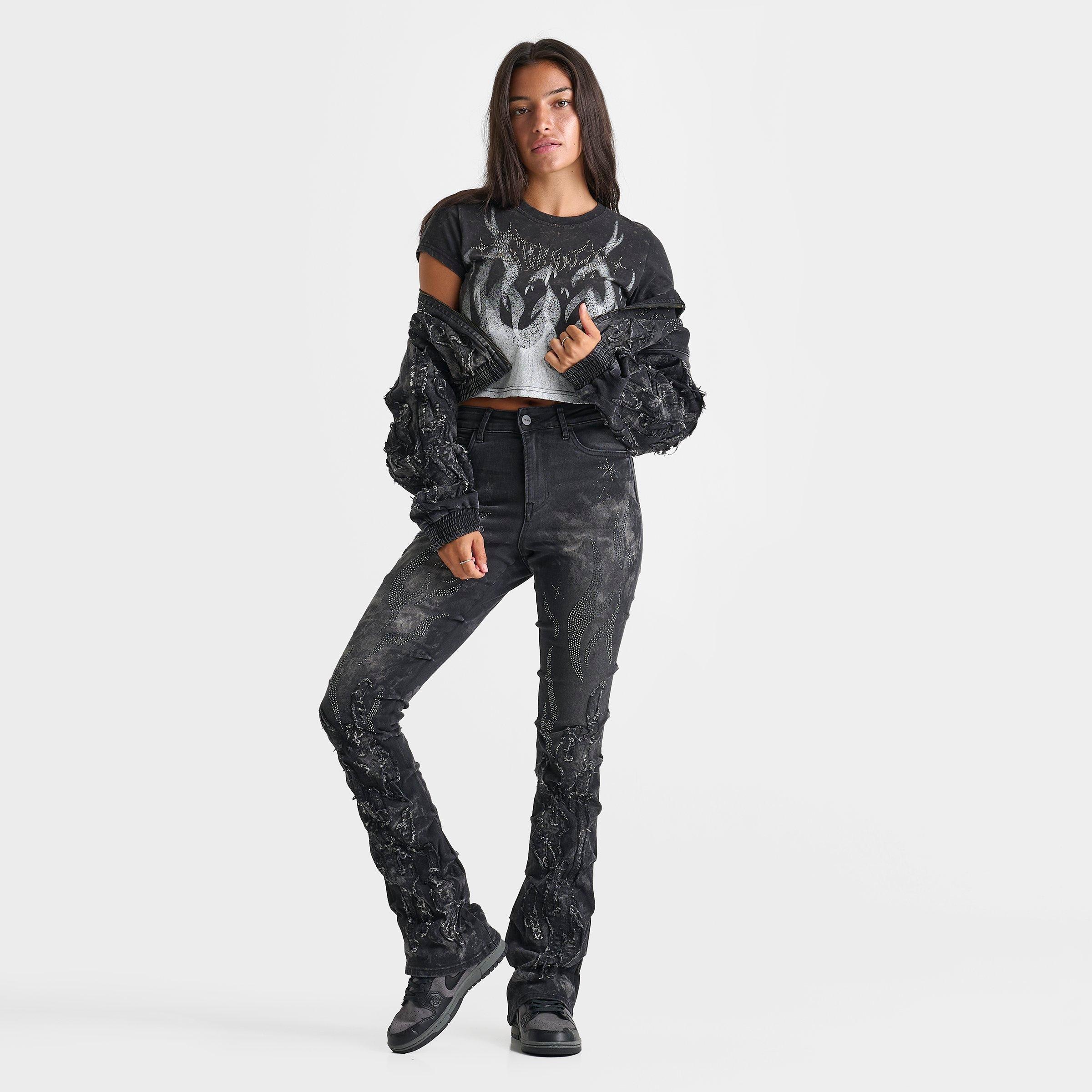 Women's Smoke Rise Kara Flame Crop T-Shirt