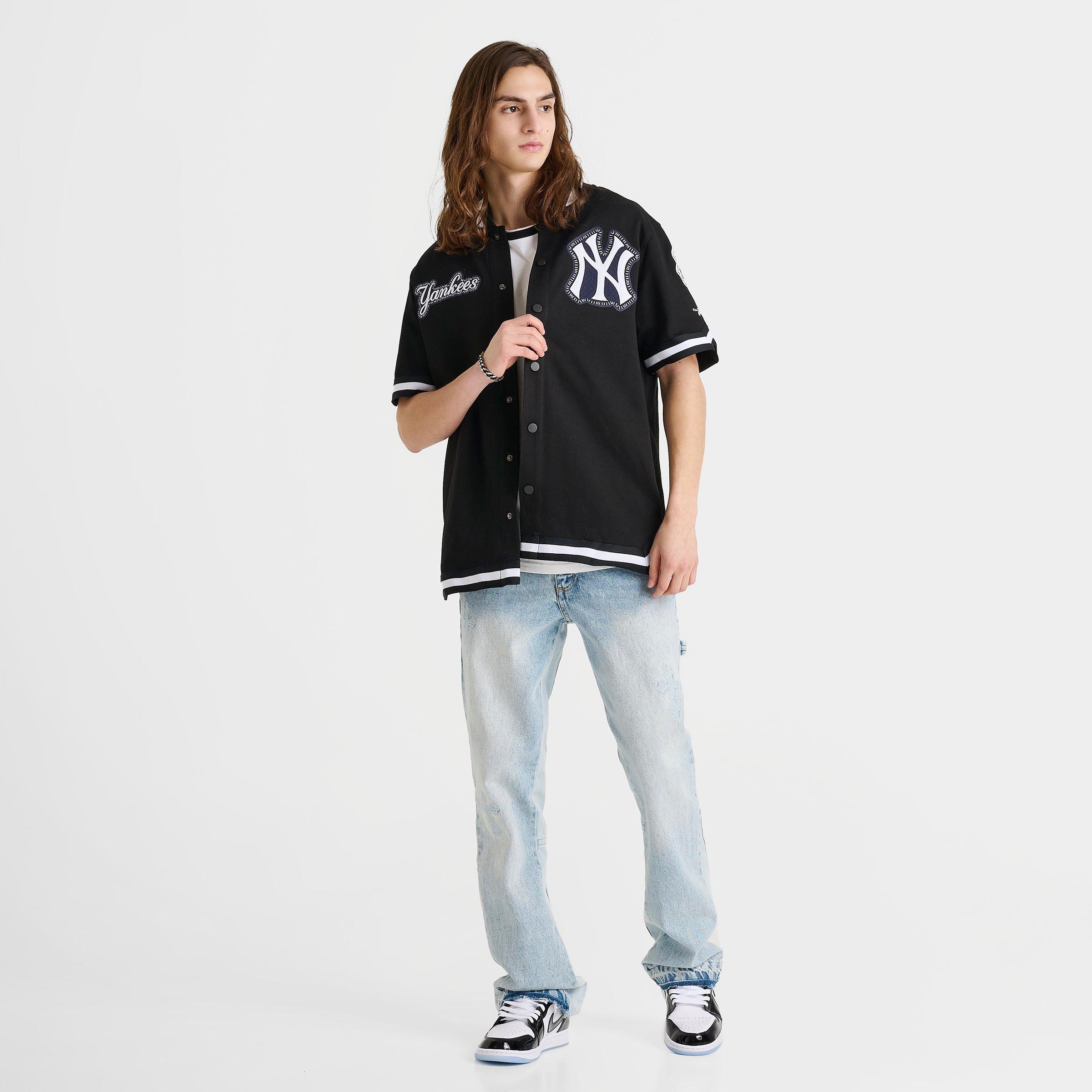 Men's Pro Standard New York Yankees MLB DIY Pick Stitch Short Sleeve Jacket